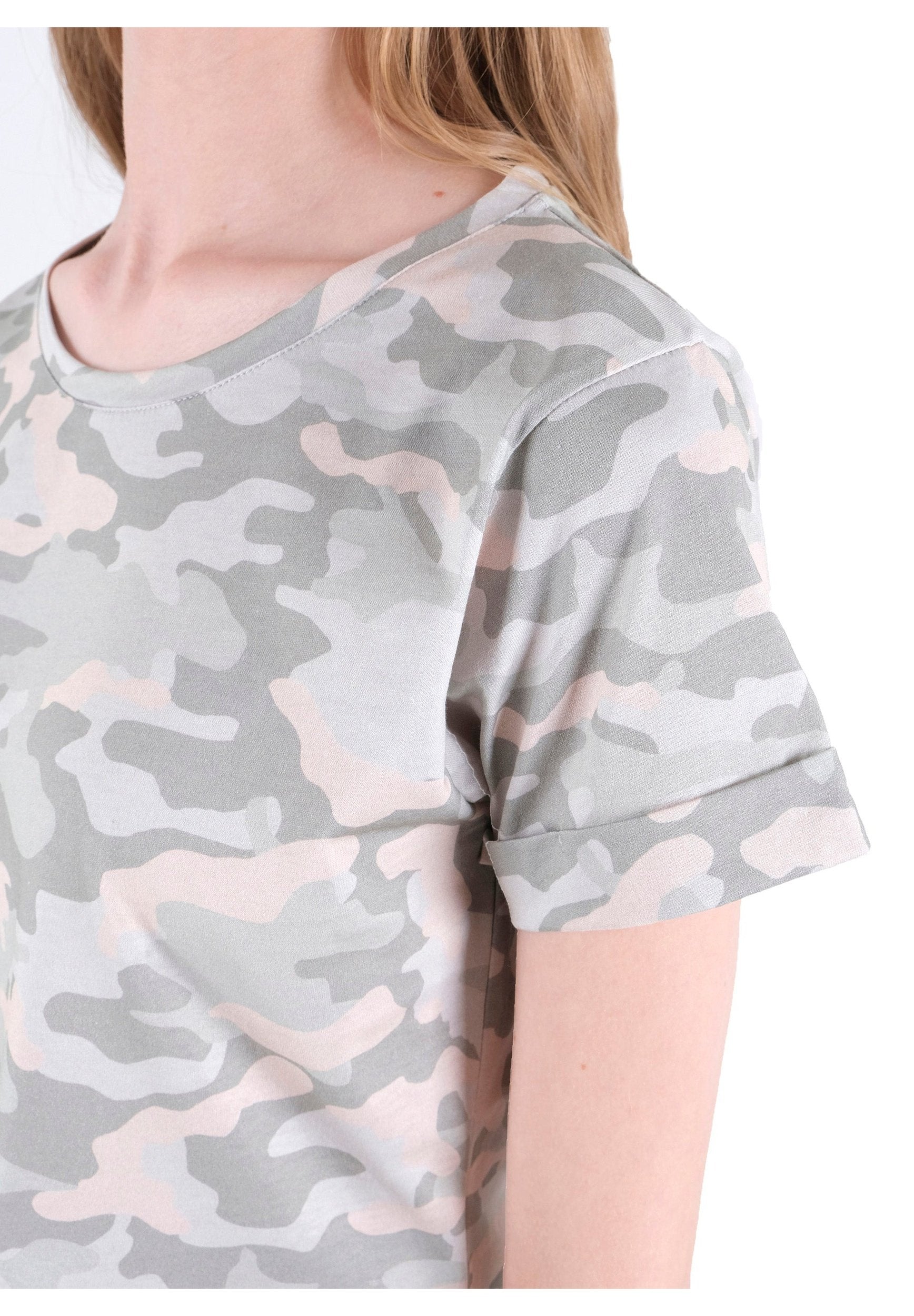 T-Shirt aus Bio-Baumwolle mit Camouflage-Muster