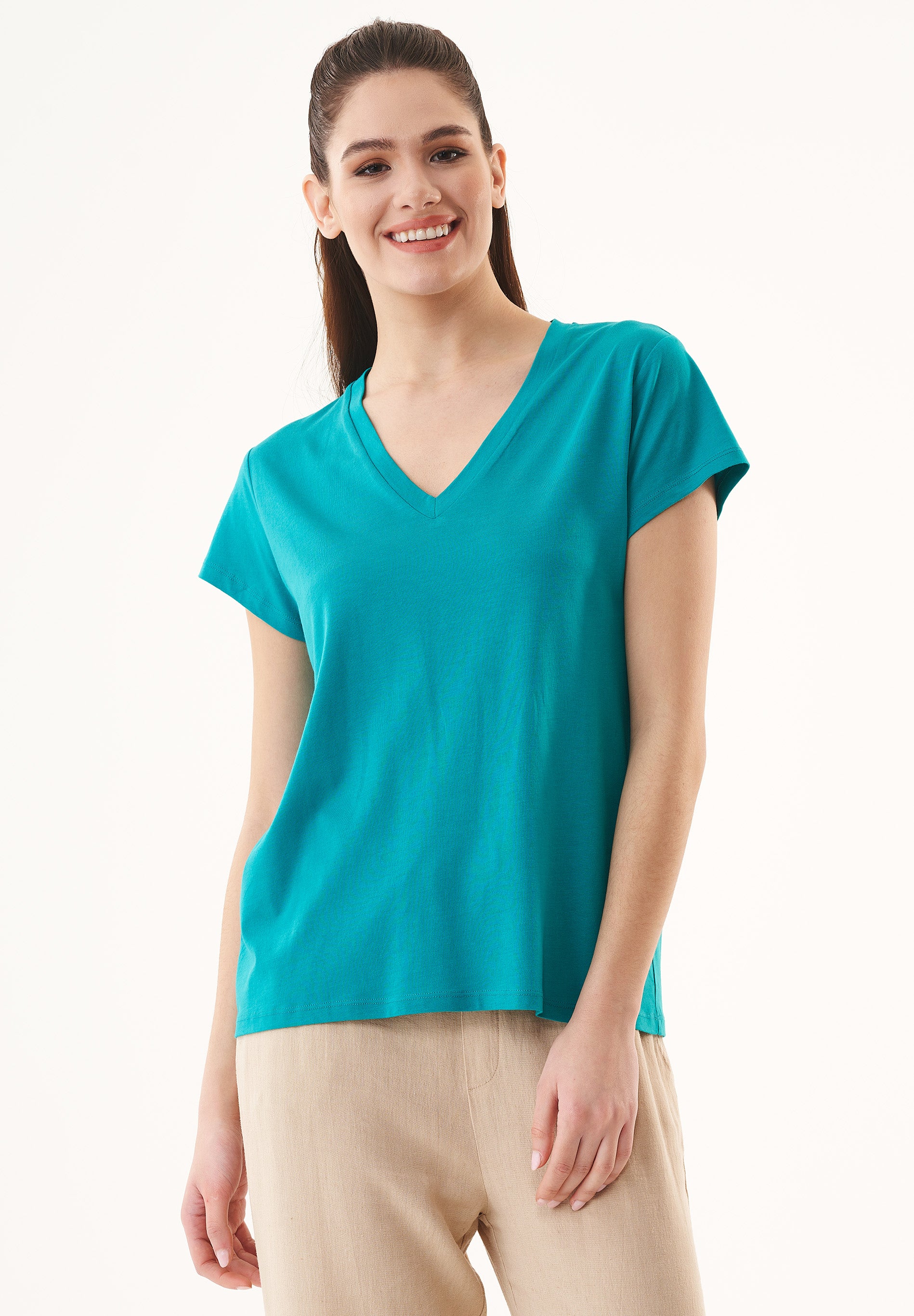 T-Shirt aus TENCEL™ Modal und Bio-Baumwolle