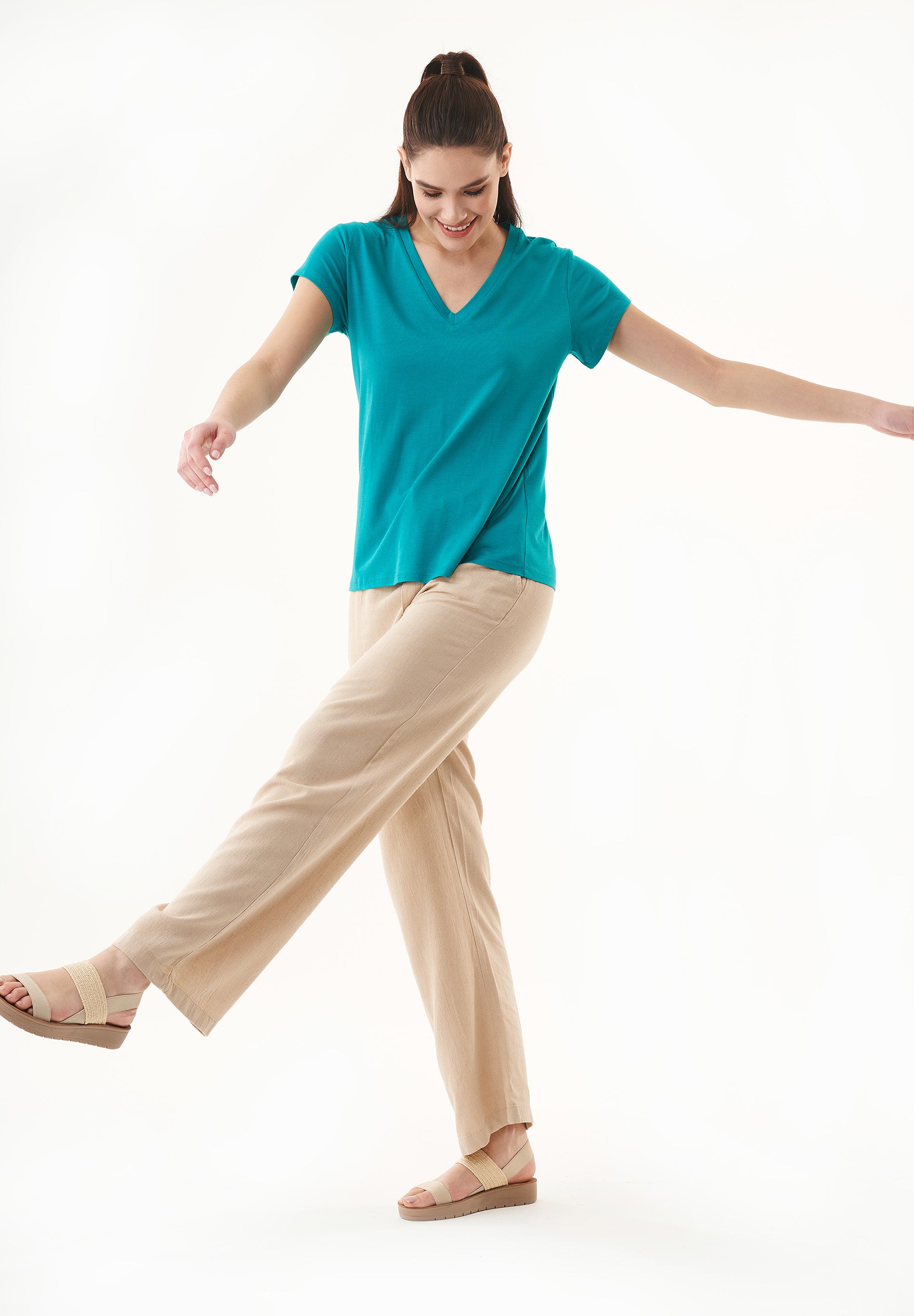 T-Shirt aus TENCEL™ Modal und Bio-Baumwolle