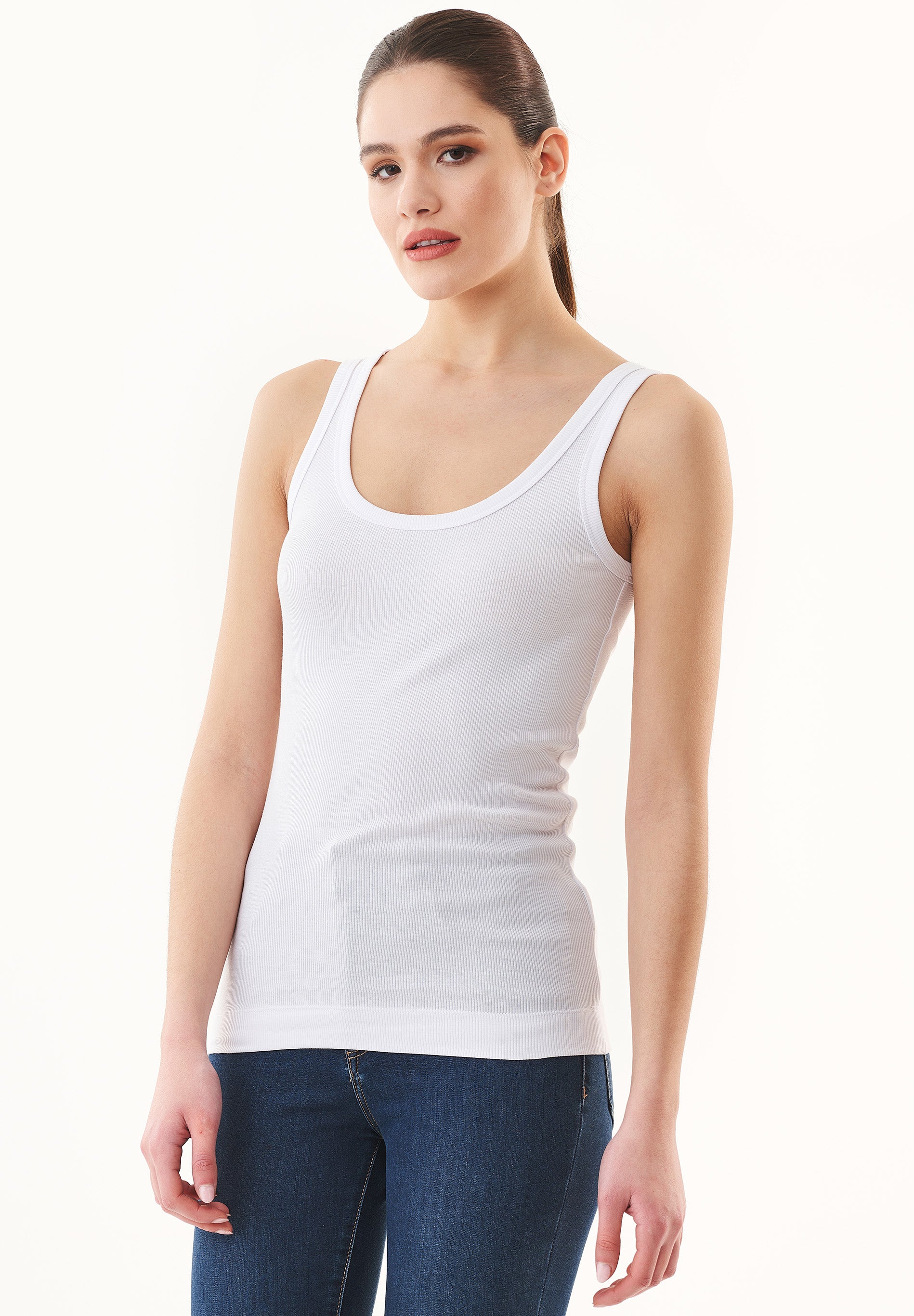 Rib Tank-Top aus Bio-Baumwolle