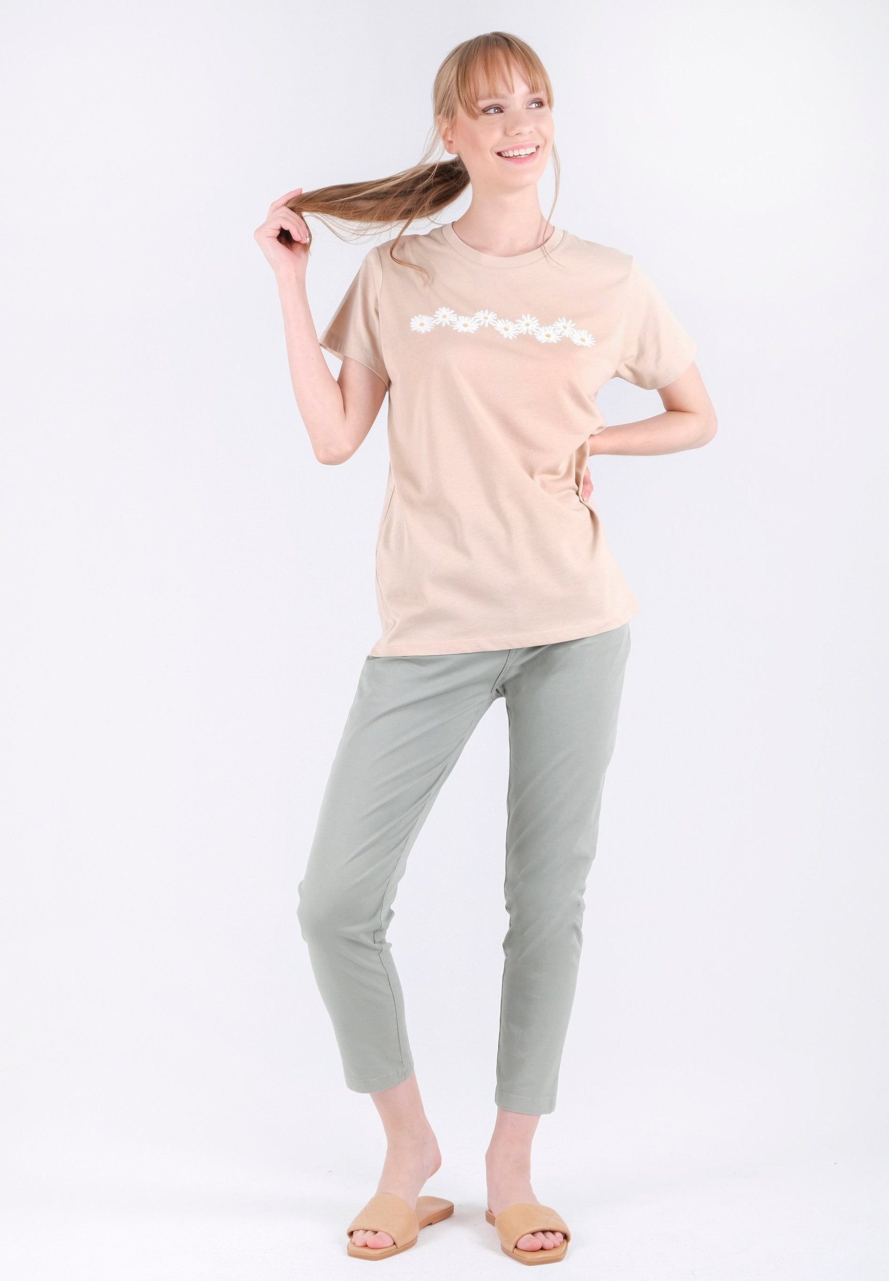 T-Shirt aus Bio-Baumwolle mit Print