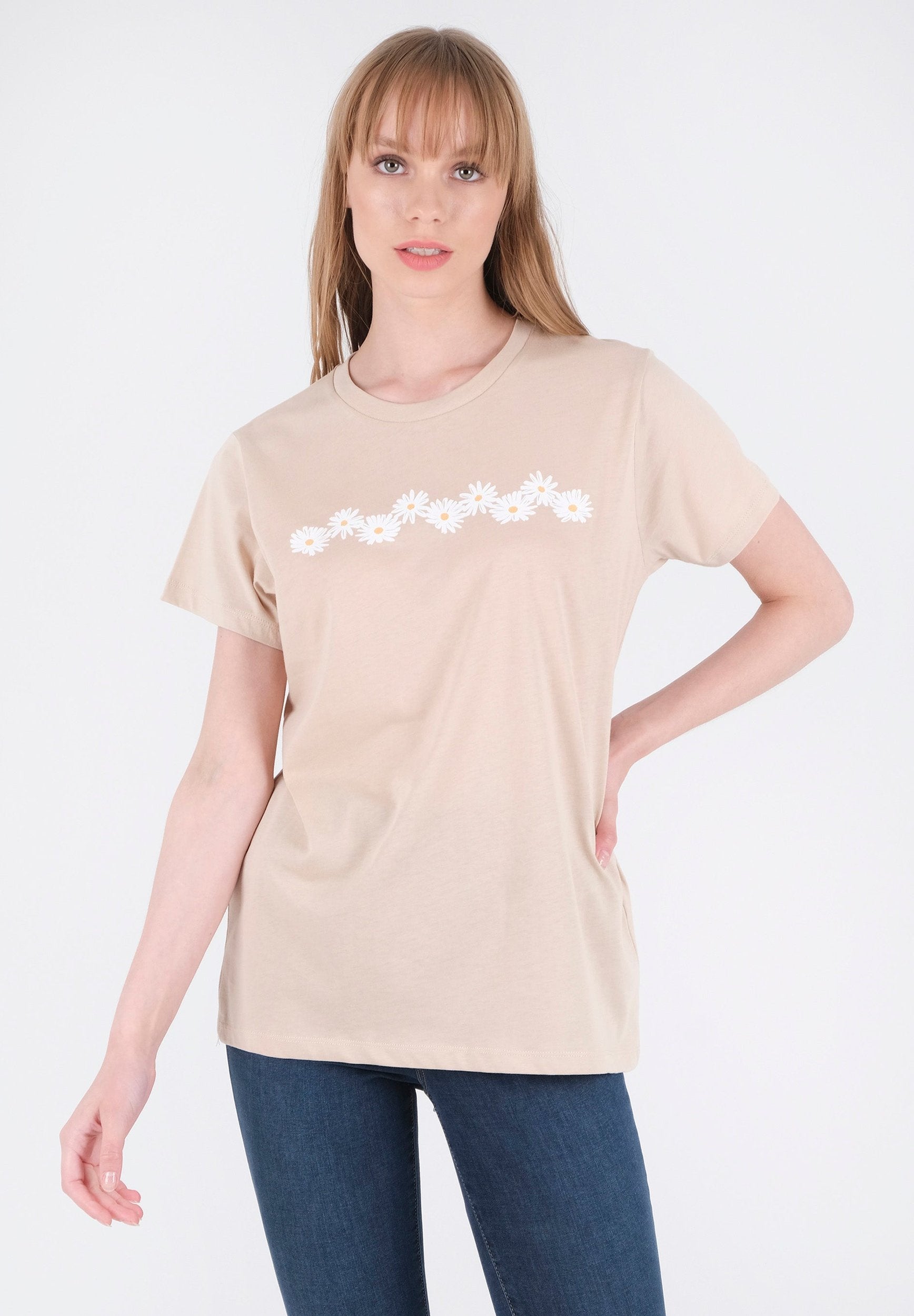 T-Shirt aus Bio-Baumwolle mit Print