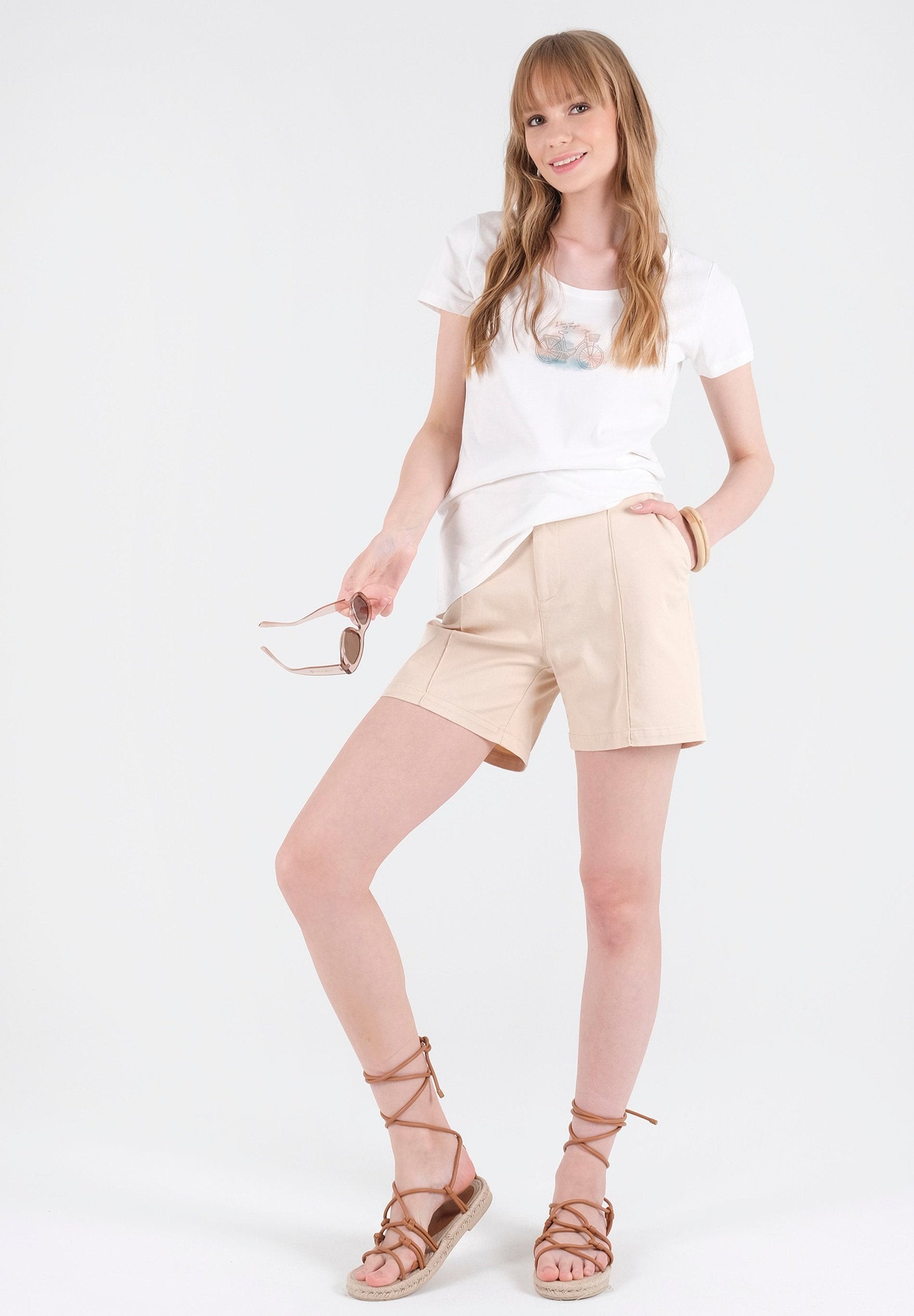 T-Shirt aus Bio-Baumwolle mit Print