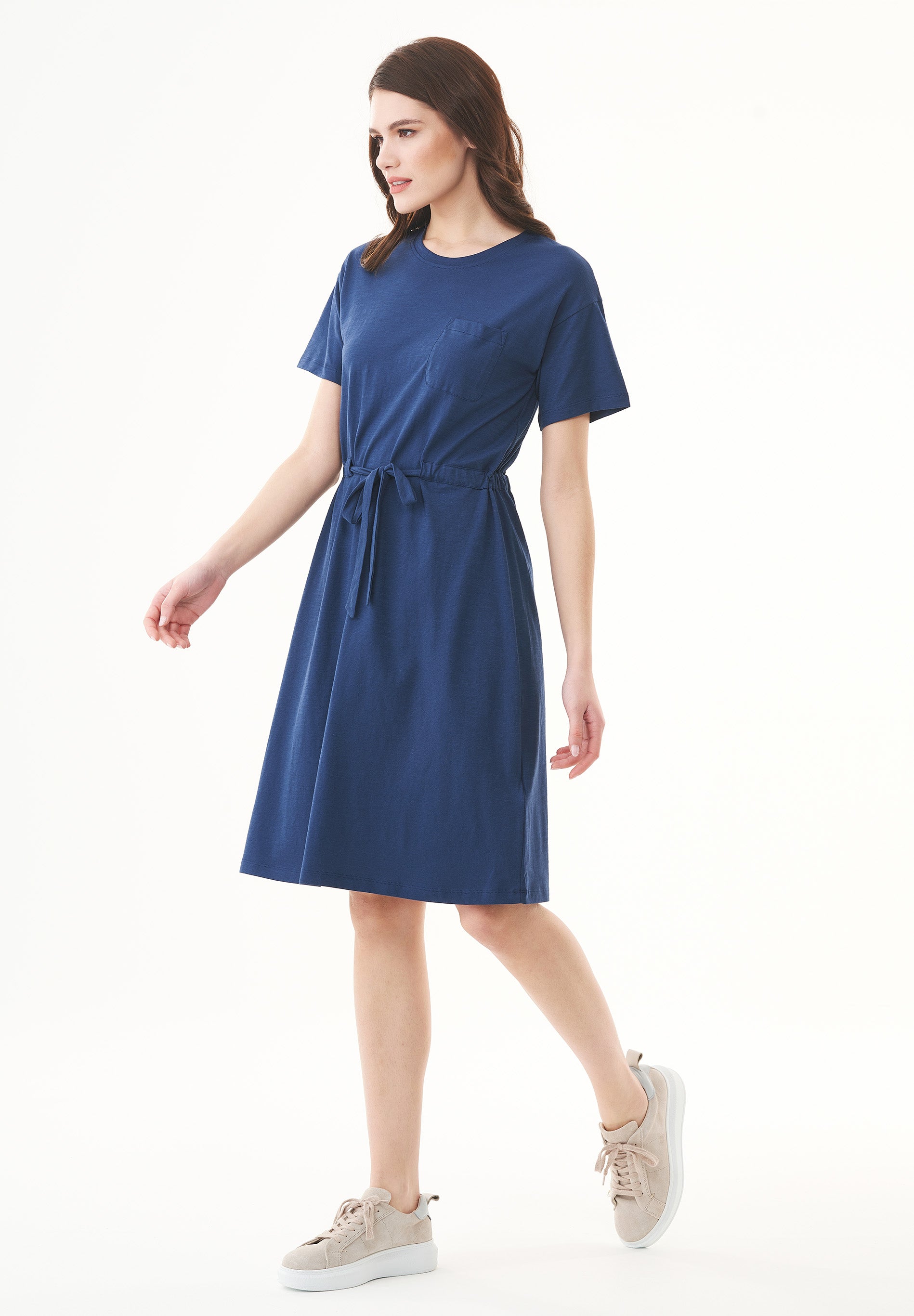 Slub-Jersey-Kleid aus Bio-Baumwolle