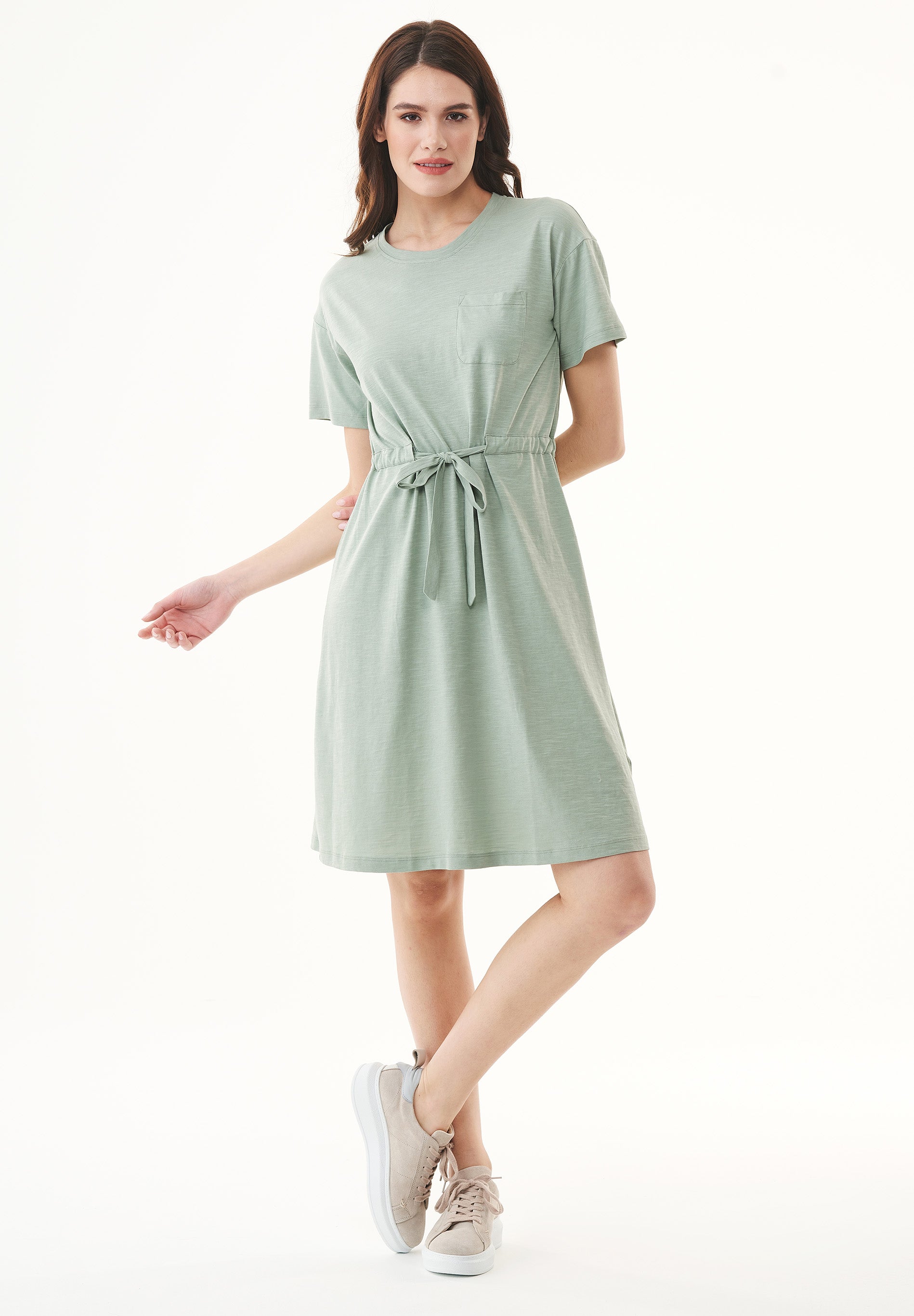 Slub-Jersey-Kleid aus Bio-Baumwolle