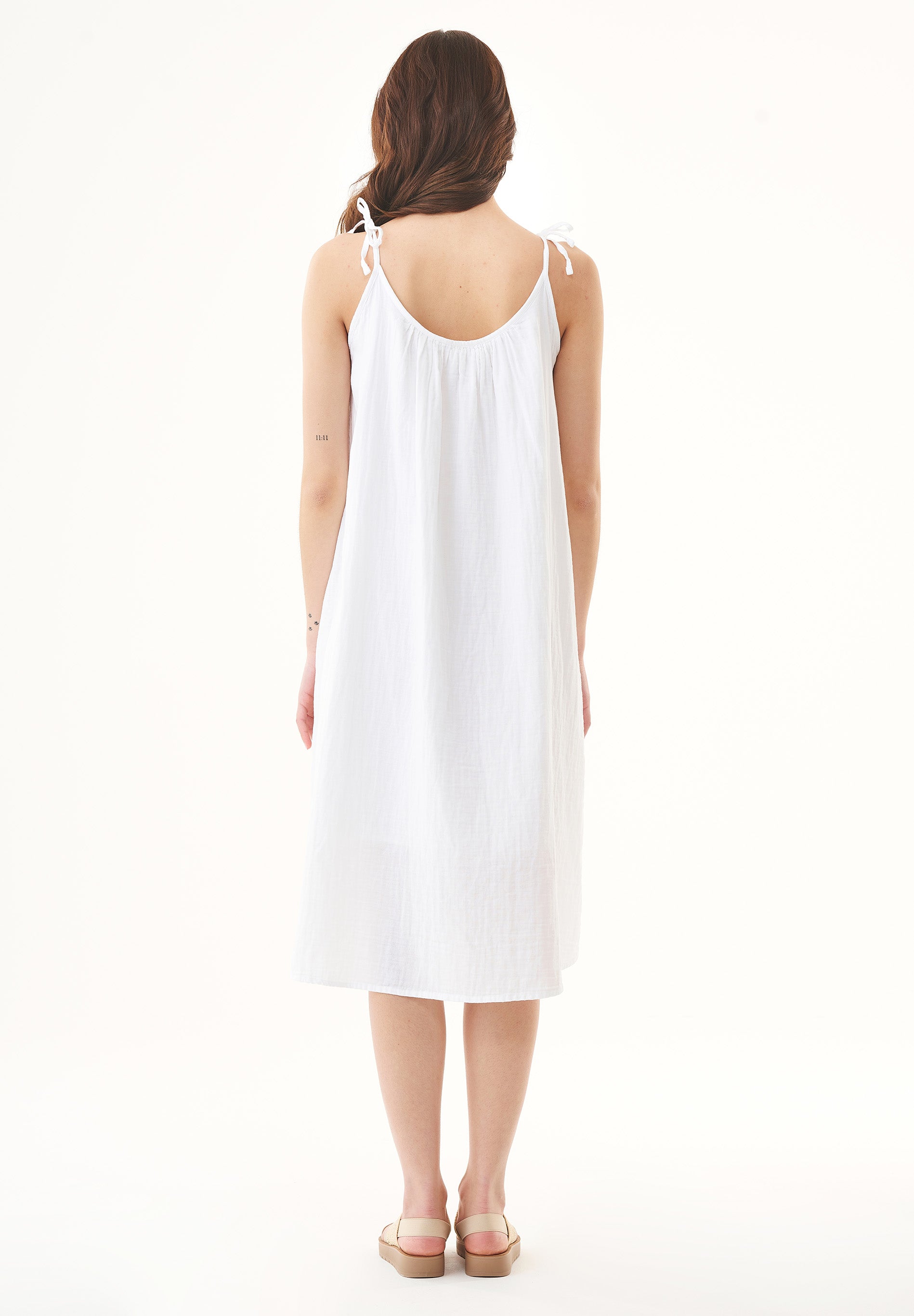 Spaghettiträger-Kleid aus Bio-Baumwolle