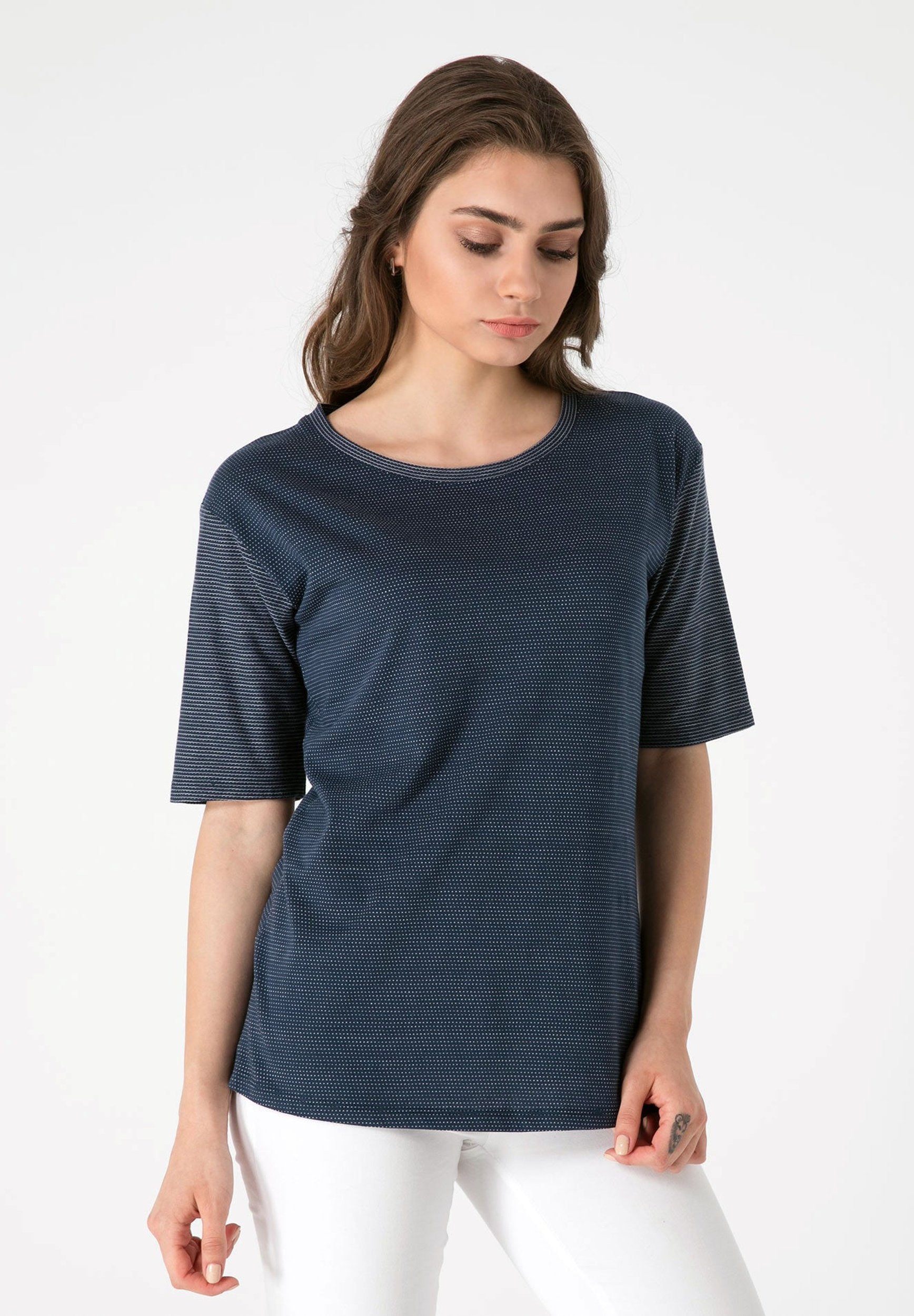 T-Shirt aus Bio-Baumwolle mit Pünktchen