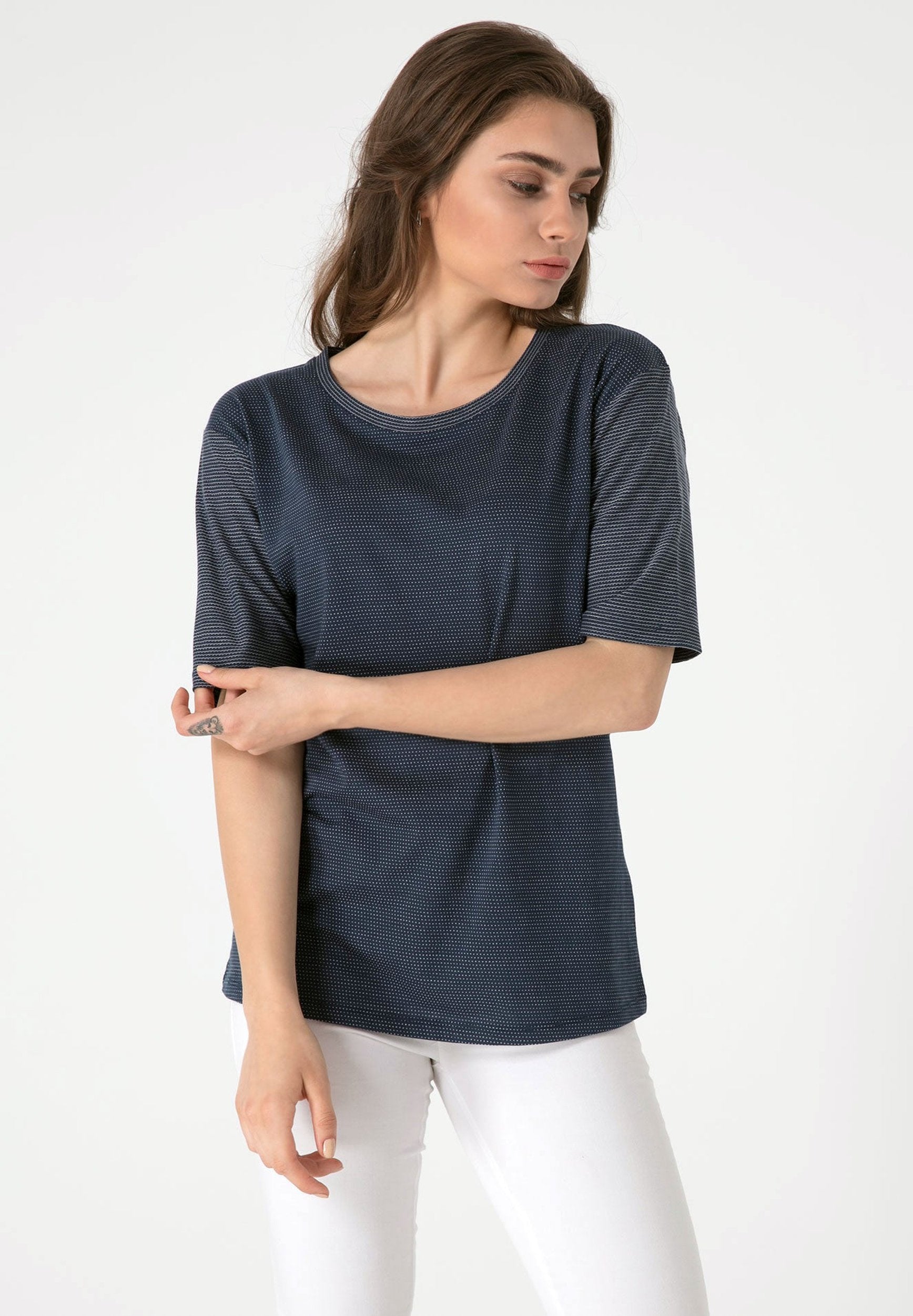 T-Shirt aus Bio-Baumwolle mit Pünktchen