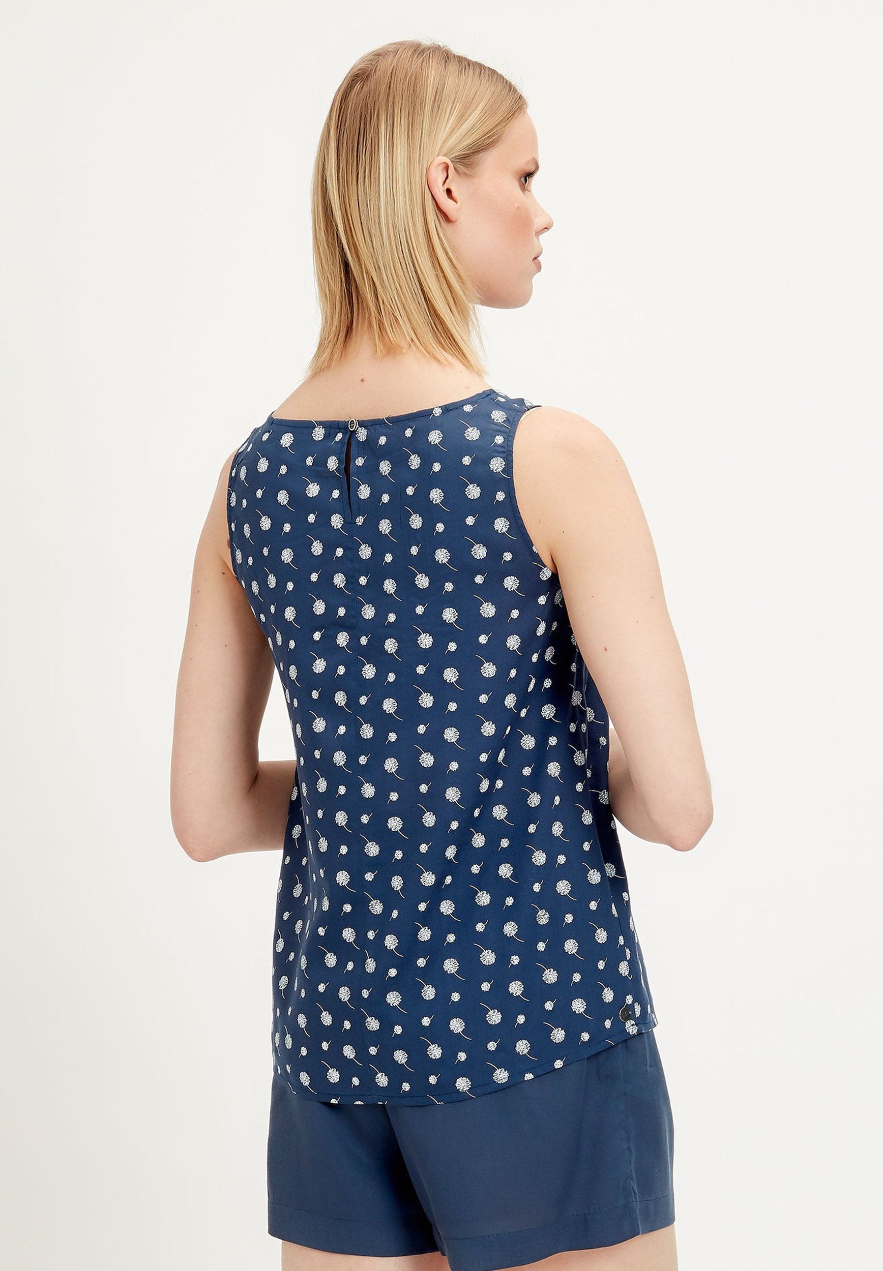 Blusentop aus TENCEL™ Lyocell mit Allover-Print