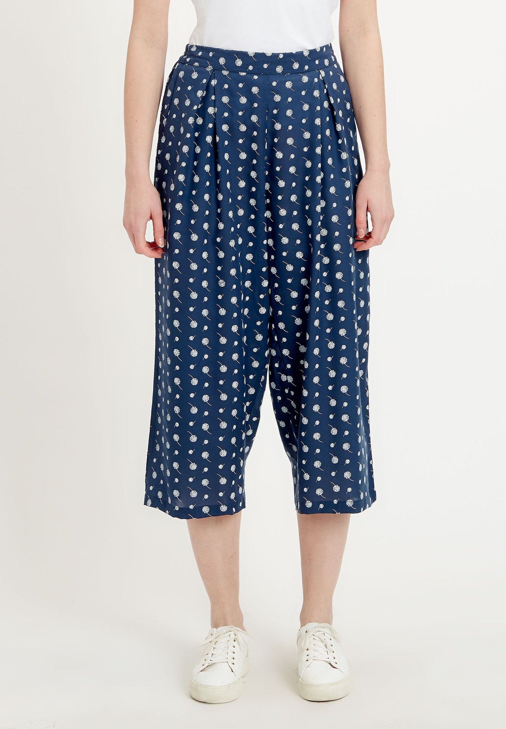 Hose aus TENCEL™ Lyocell mit Allover-Print