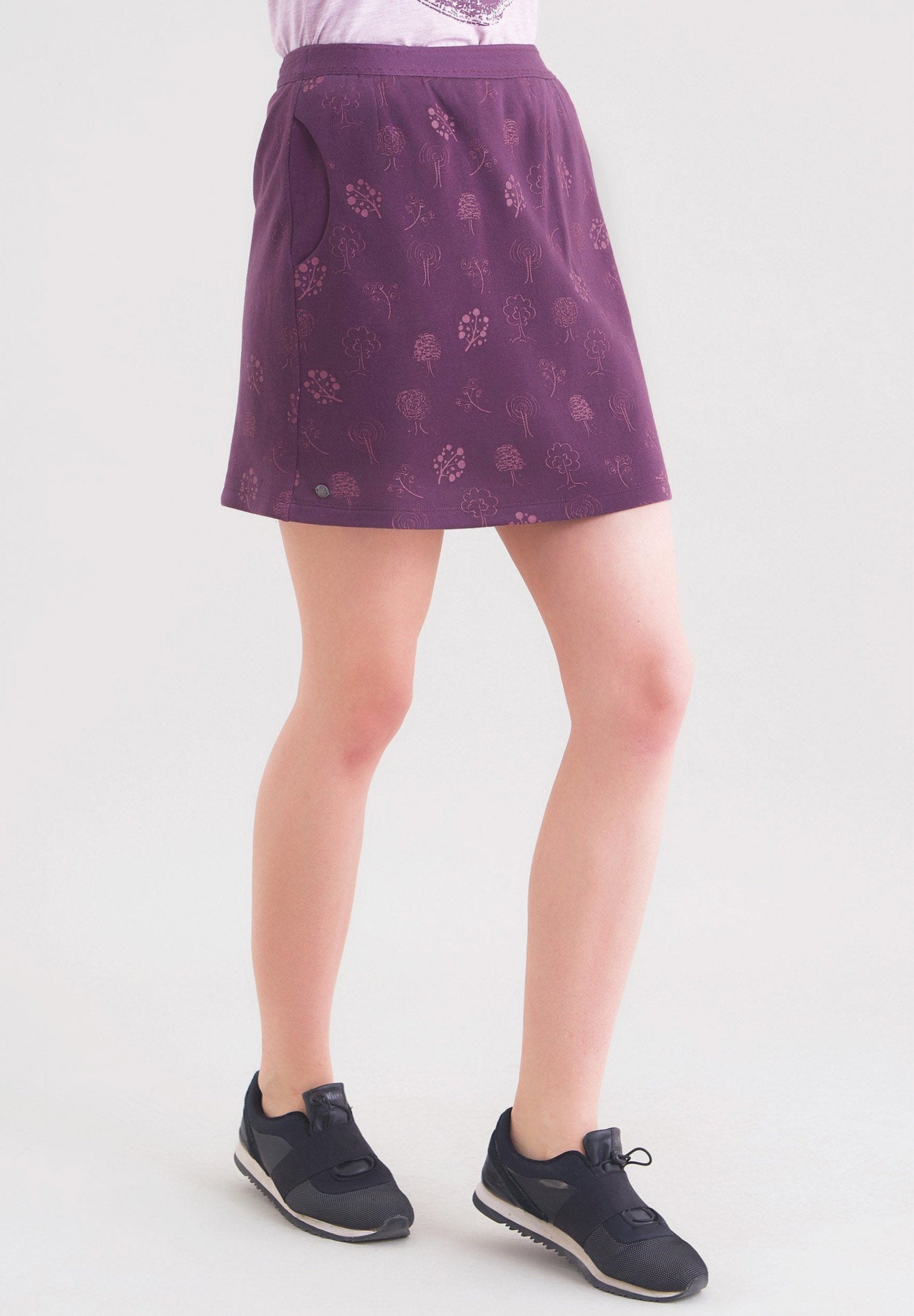 Minirock aus TENCEL™ Lyocell mit seitlichen Eingriffstaschen