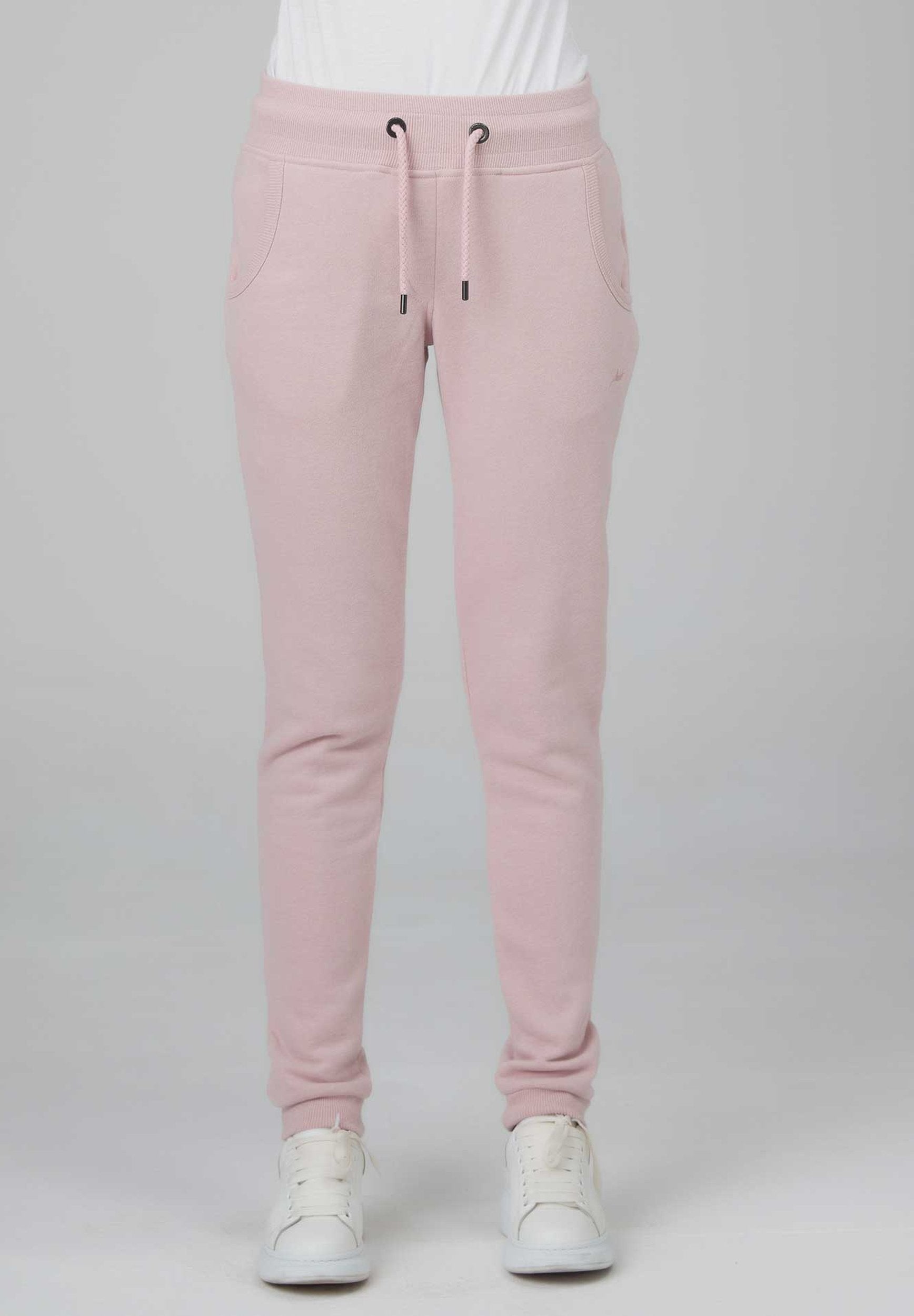 Relaxhose in melierter Optik aus Bio-Baumwolle