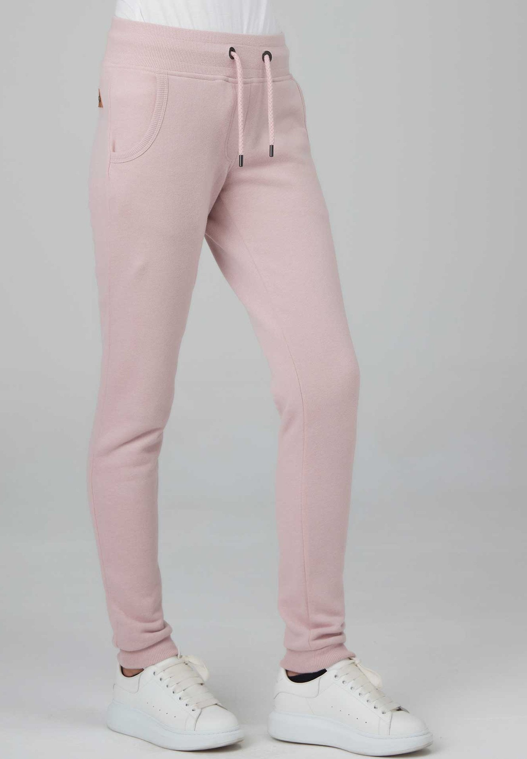 Relaxhose in melierter Optik aus Bio-Baumwolle