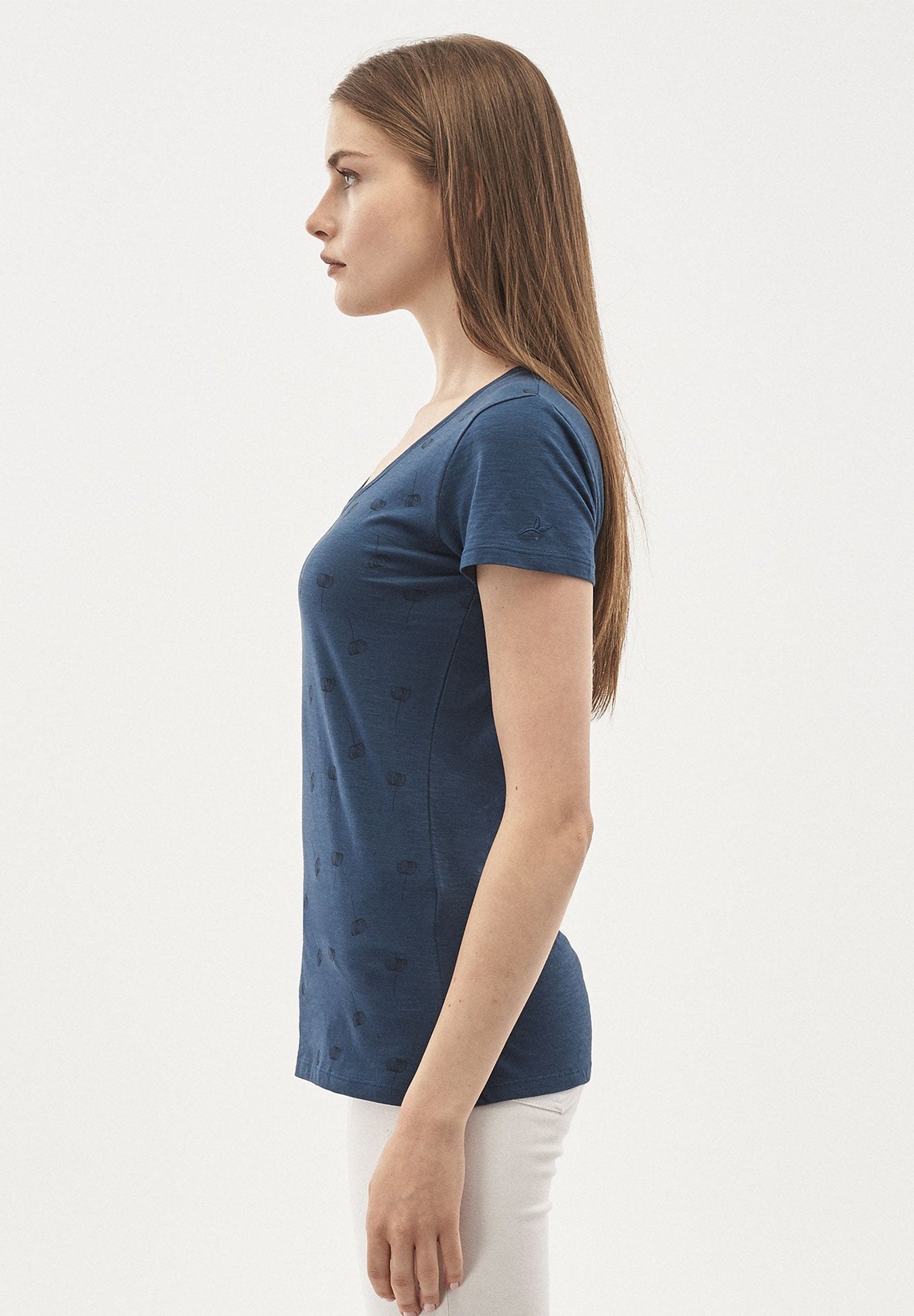 T-Shirt aus Bio-Baumwolle mit Löwenzahn-Print