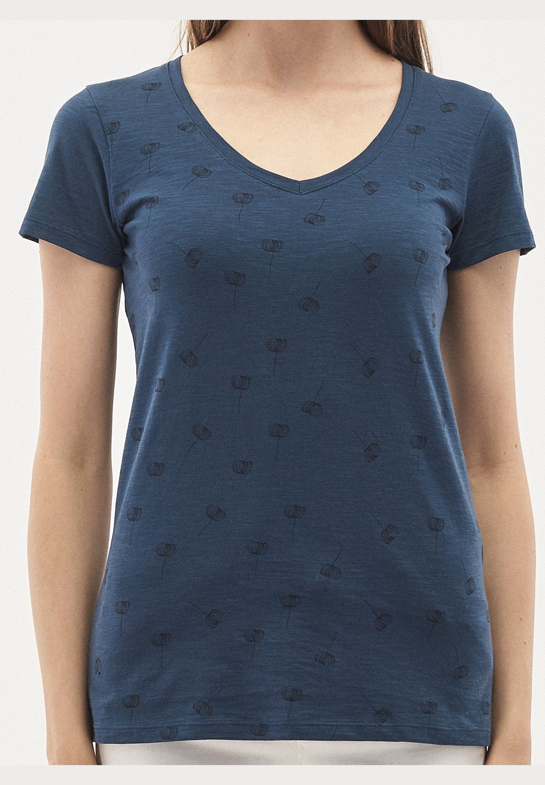 T-Shirt aus Bio-Baumwolle mit Löwenzahn-Print