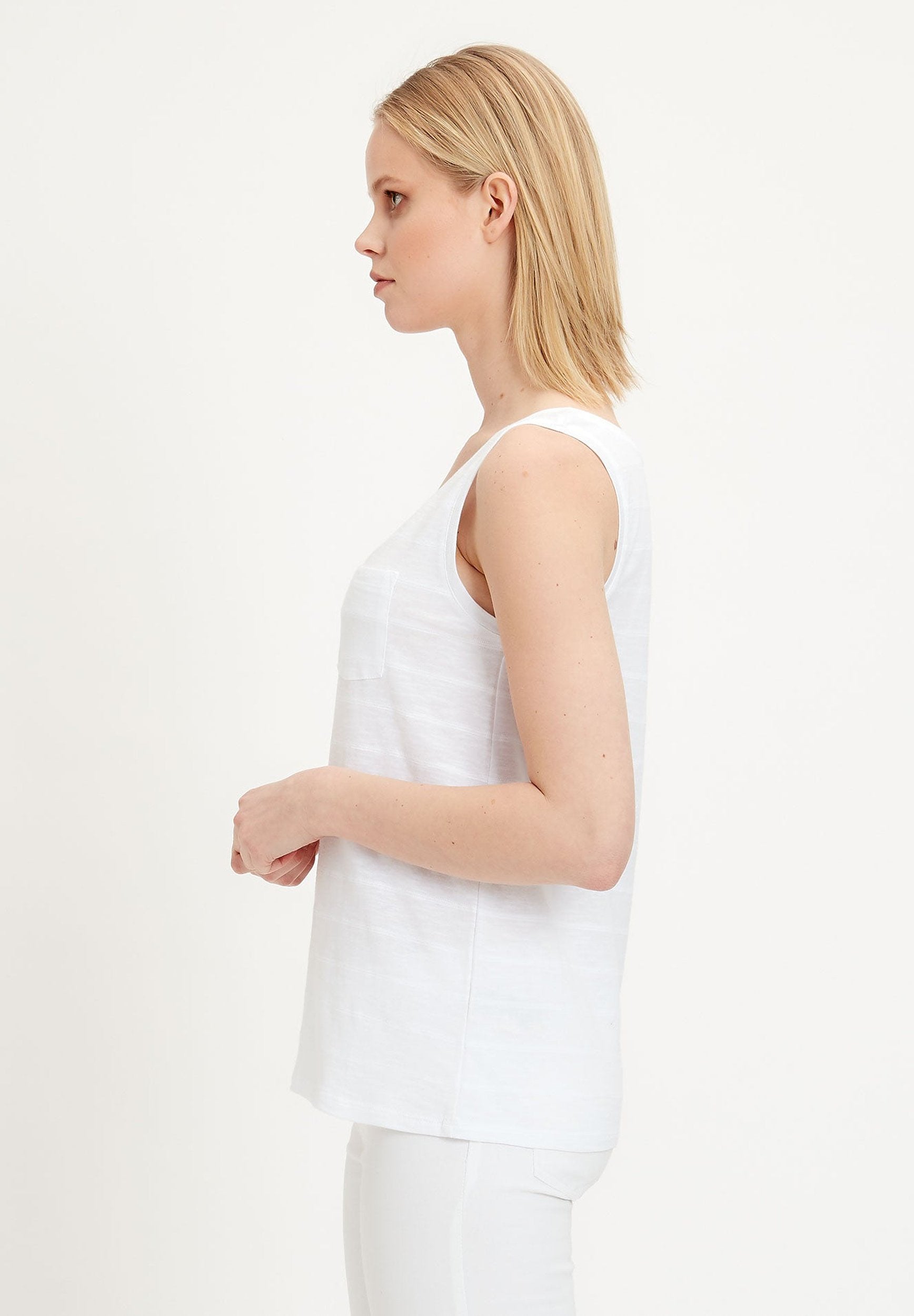 Tank-Top aus Bio-Baumwolle mit Brusttasche