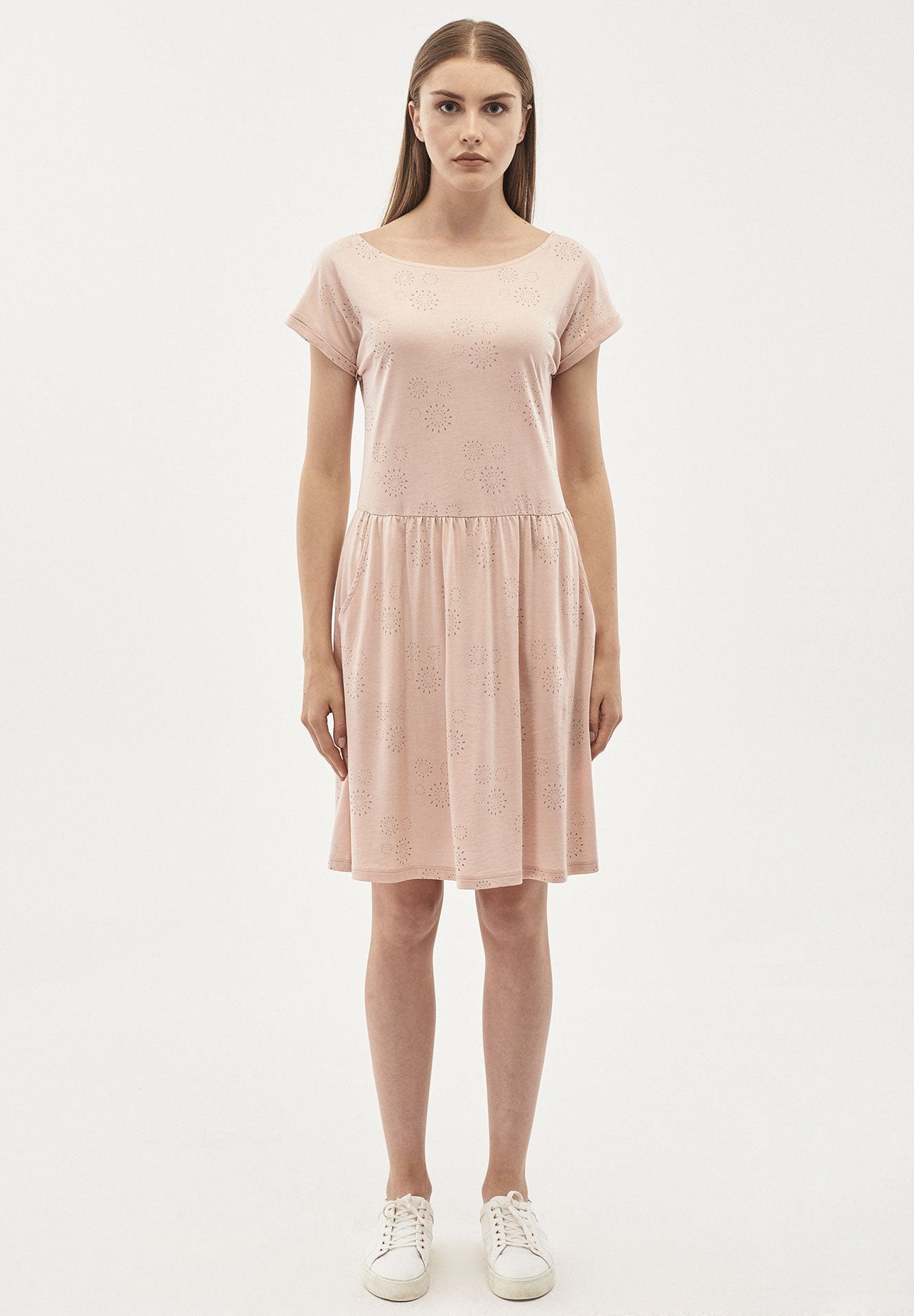 Kleid aus TENCEL™ Lyocell-Mix mit Allover-Print