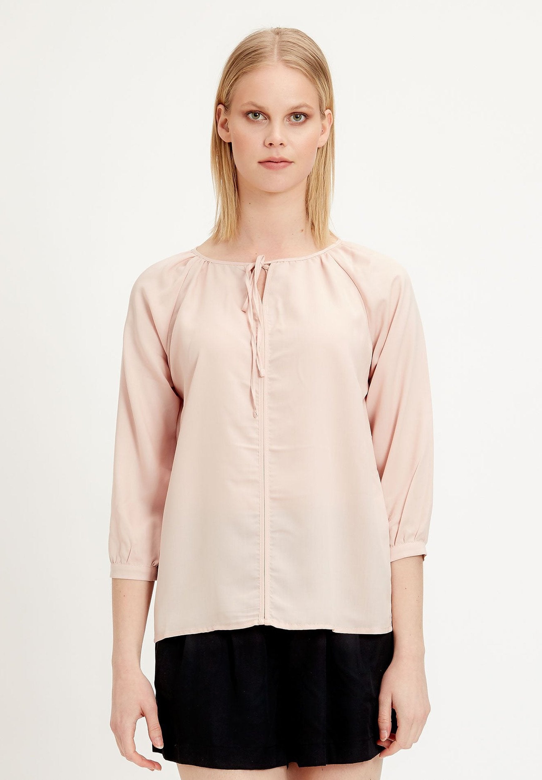 Damen Bluse aus TENCEL™ Lyocell mit 3/4 Ärmeln