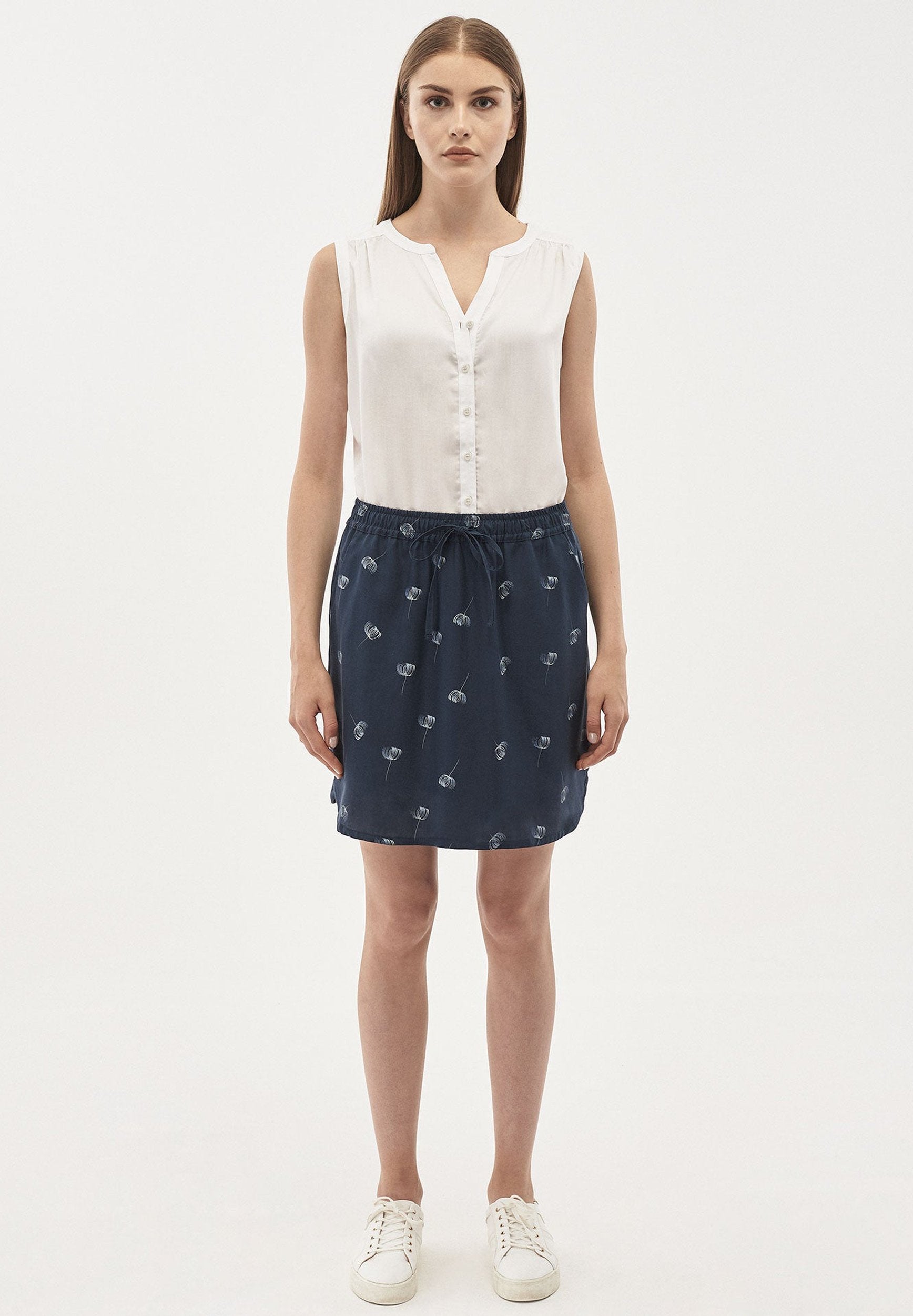 Rock aus TENCEL™ Lyocell mit Allover-Print