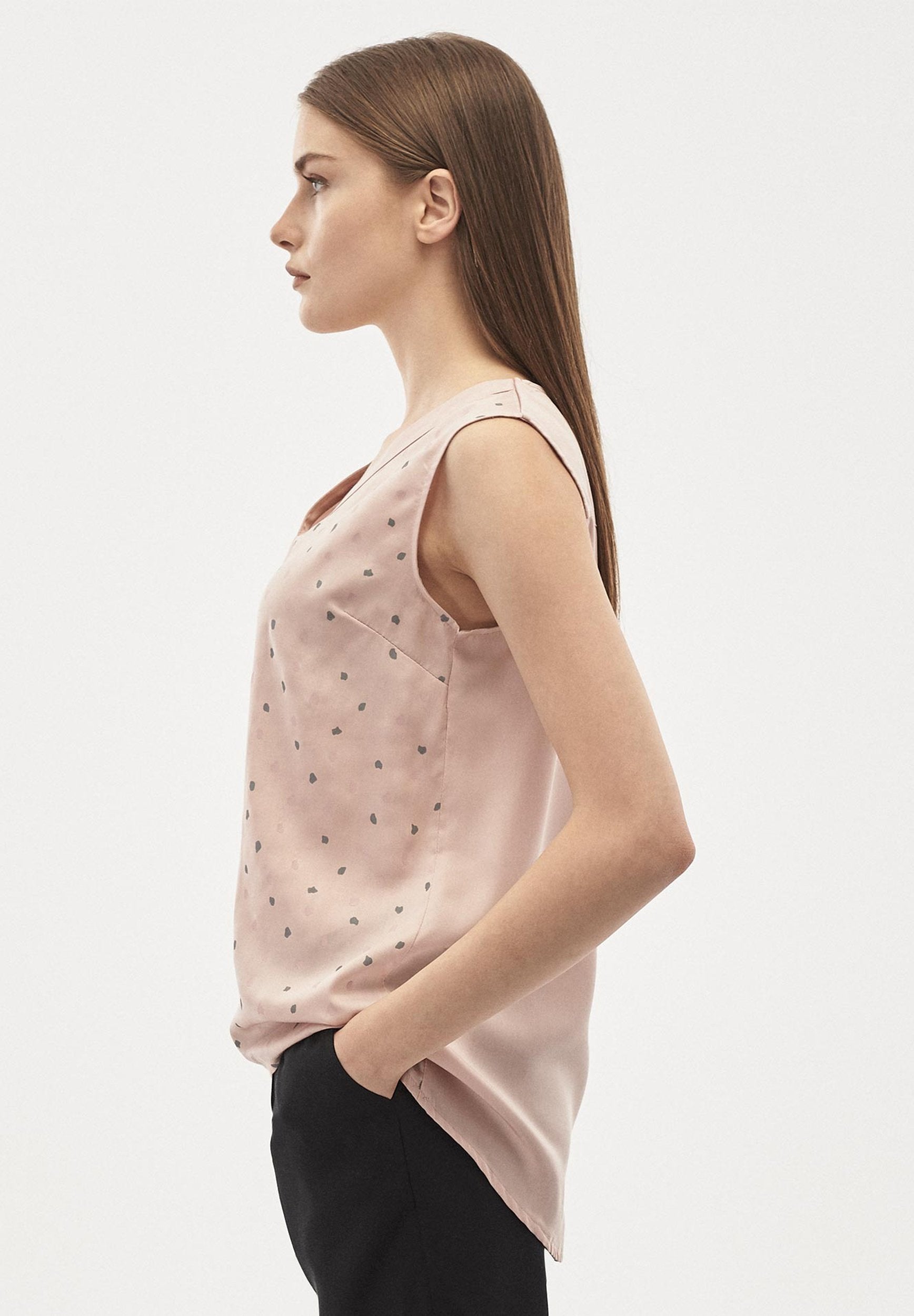 Blusentop aus TENCEL™ Lyocell mit Allover-Print