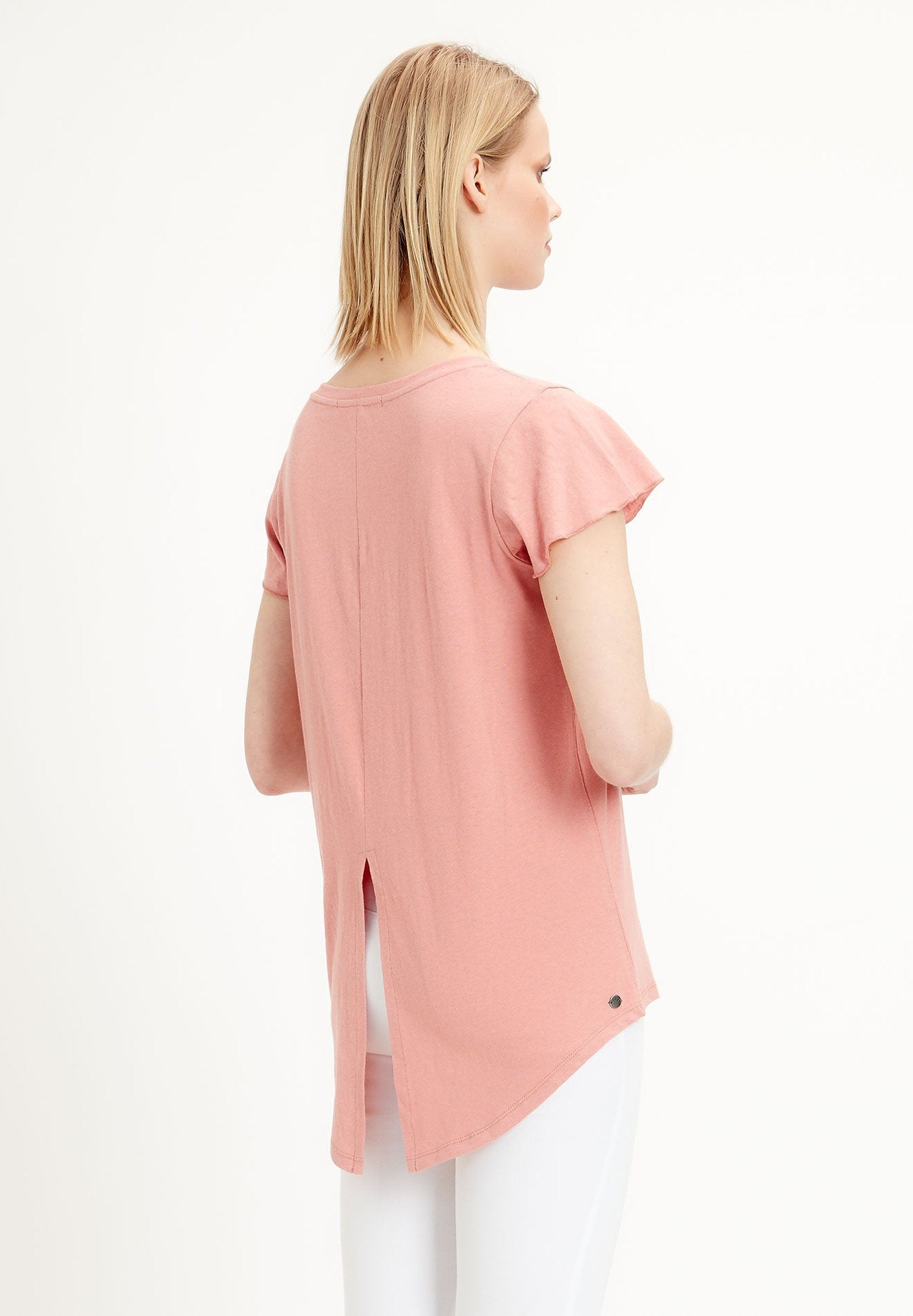 T-Shirt aus Leinen-Bio-Baumwolle-Mix