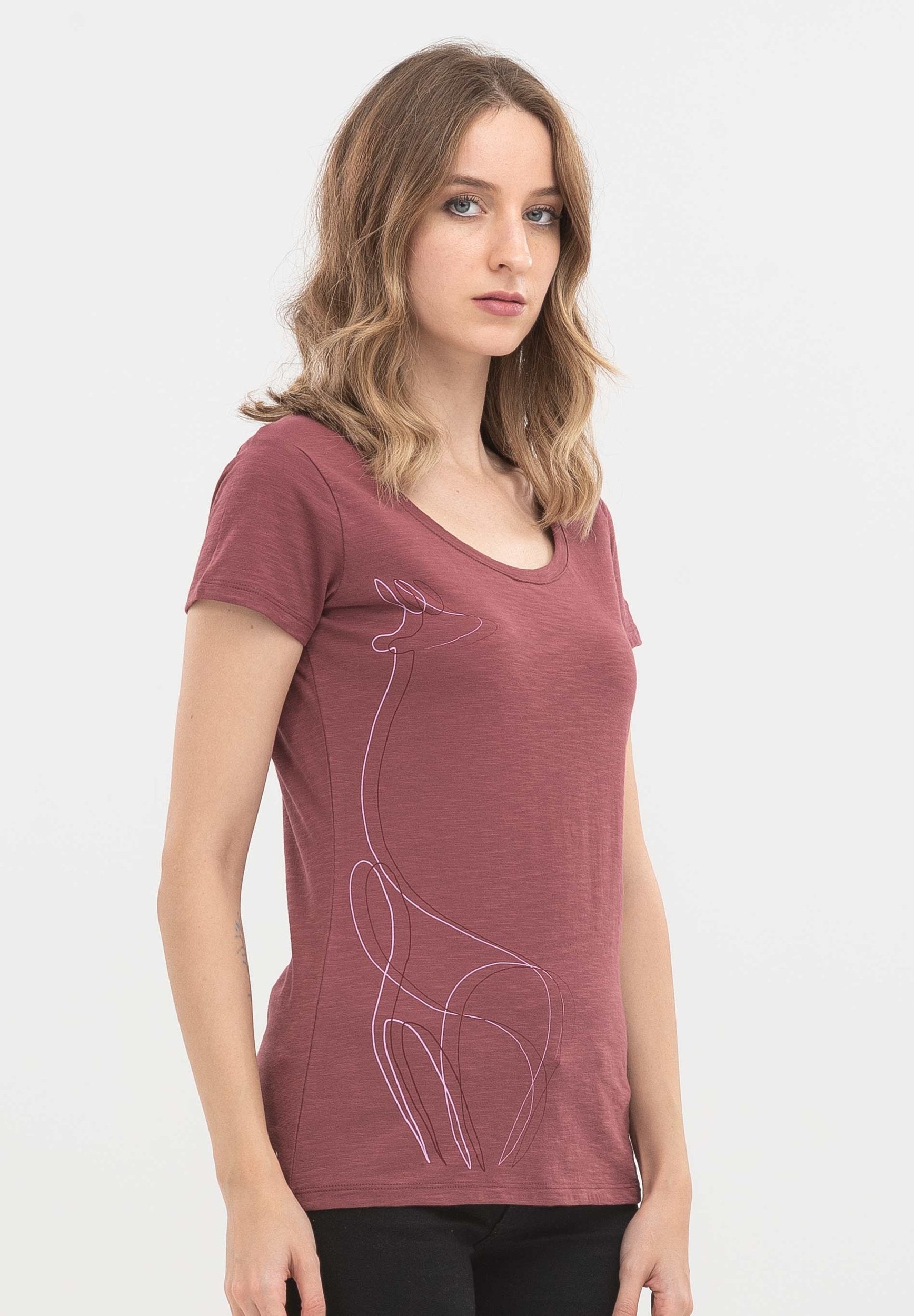 T-Shirt aus Bio-Baumwolle mit Print
