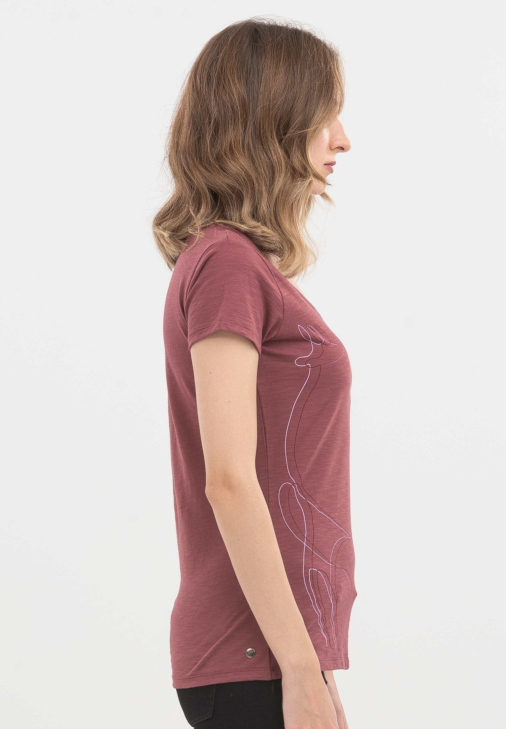 T-Shirt aus Bio-Baumwolle mit Print