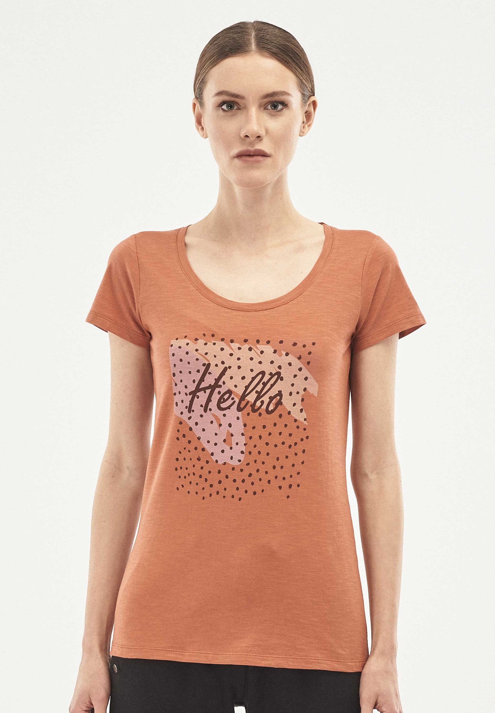 T-Shirt aus Bio-Baumwolle mit Print