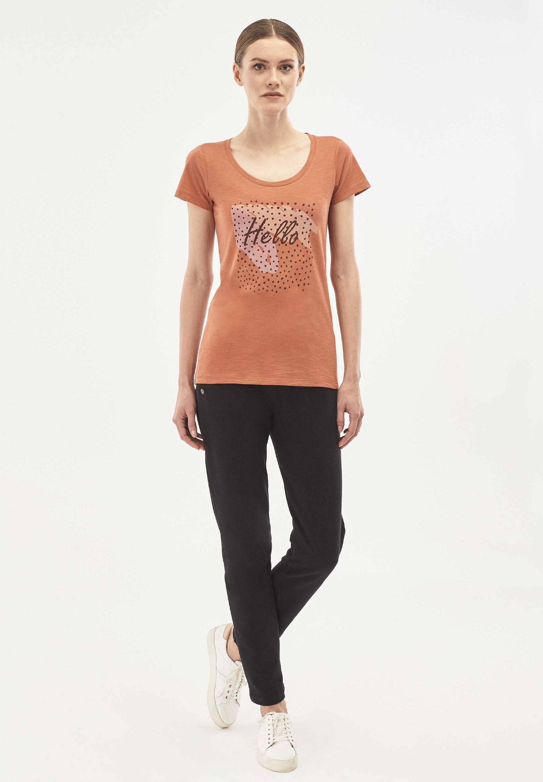 T-Shirt aus Bio-Baumwolle mit Print