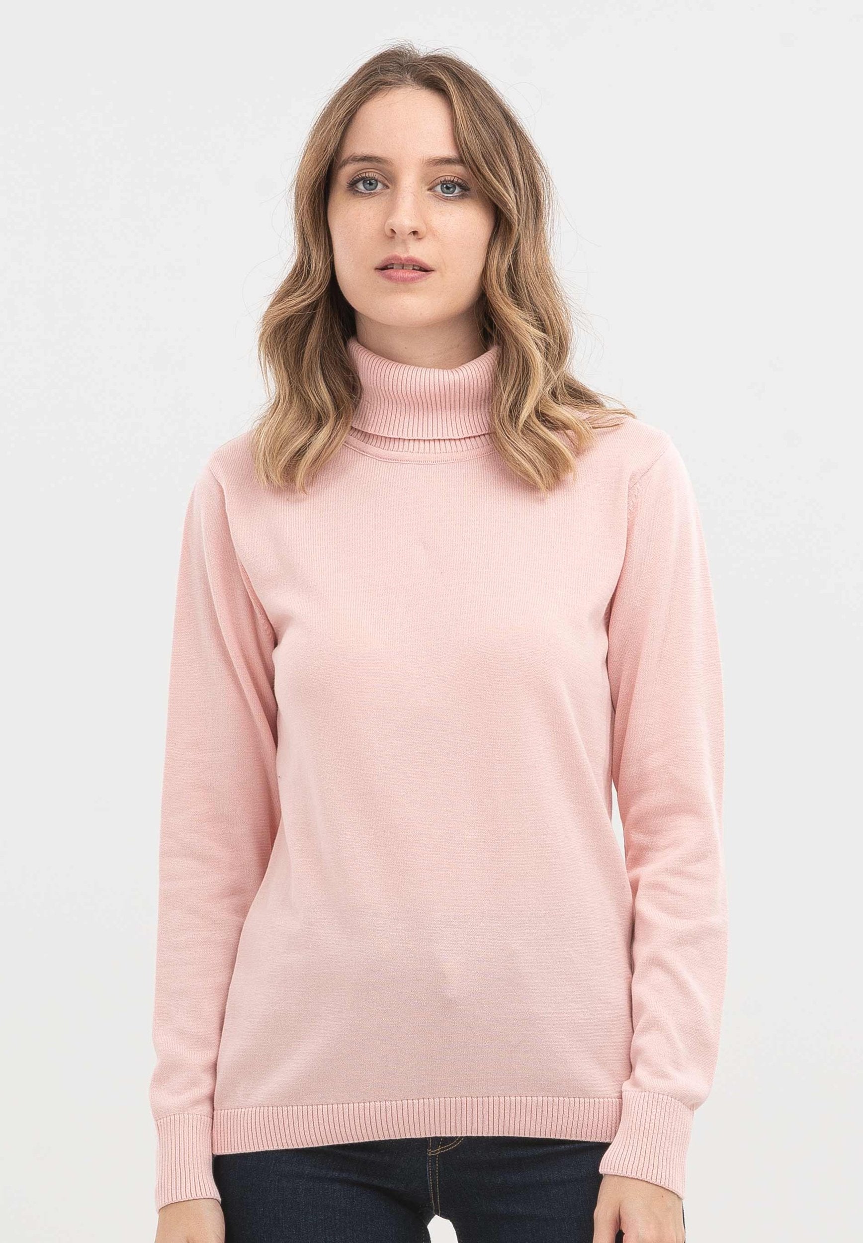 Rollkragenpullover aus Bio-Baumwolle