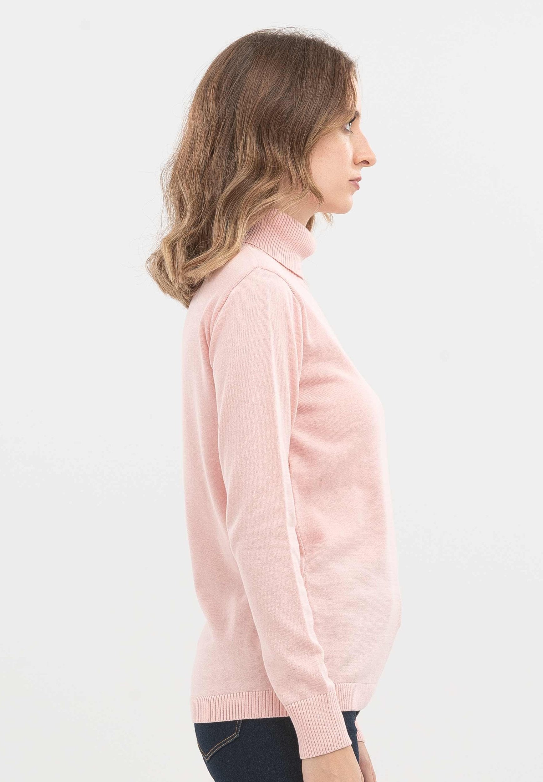 Rollkragenpullover aus Bio-Baumwolle