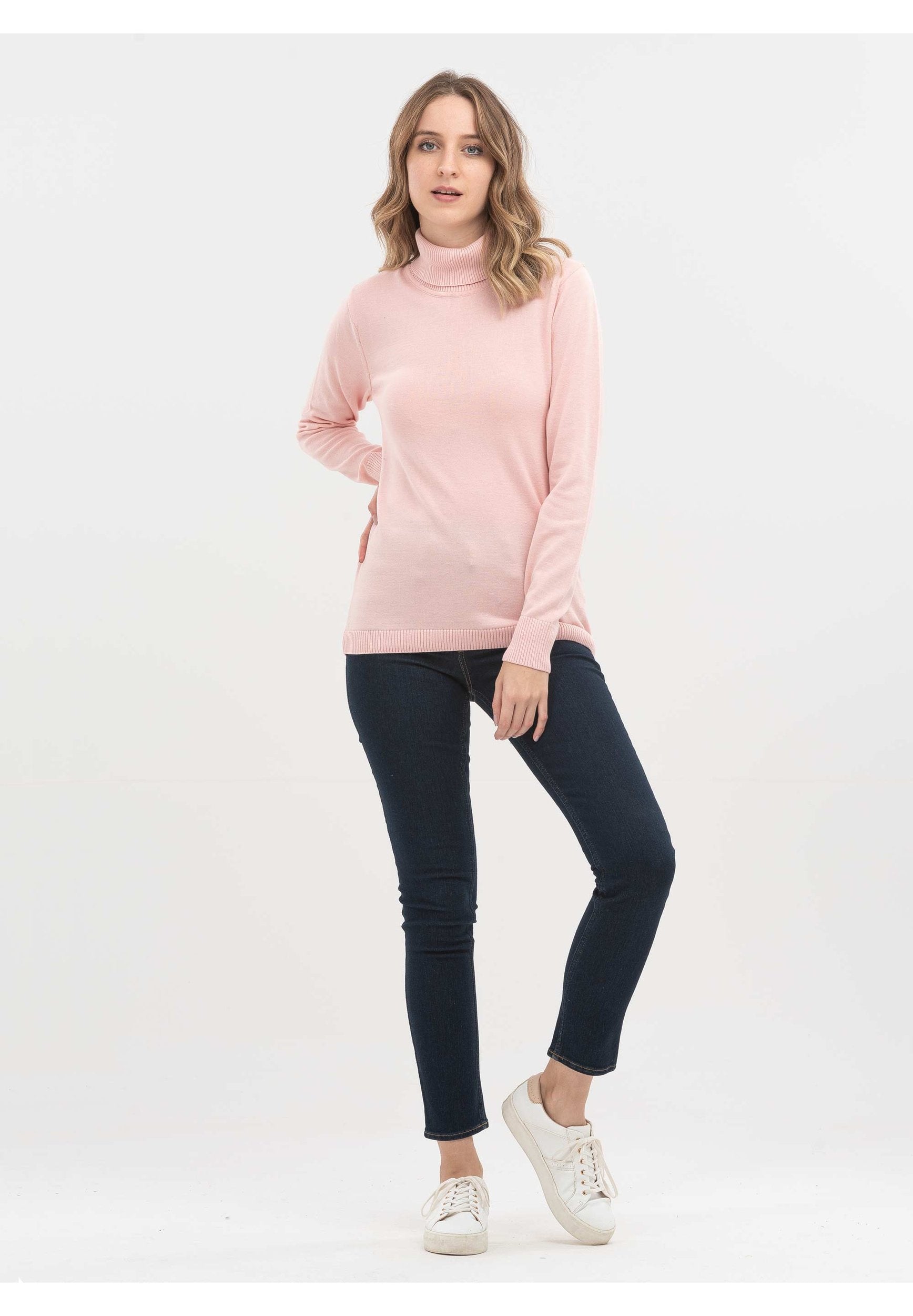 Rollkragenpullover aus Bio-Baumwolle