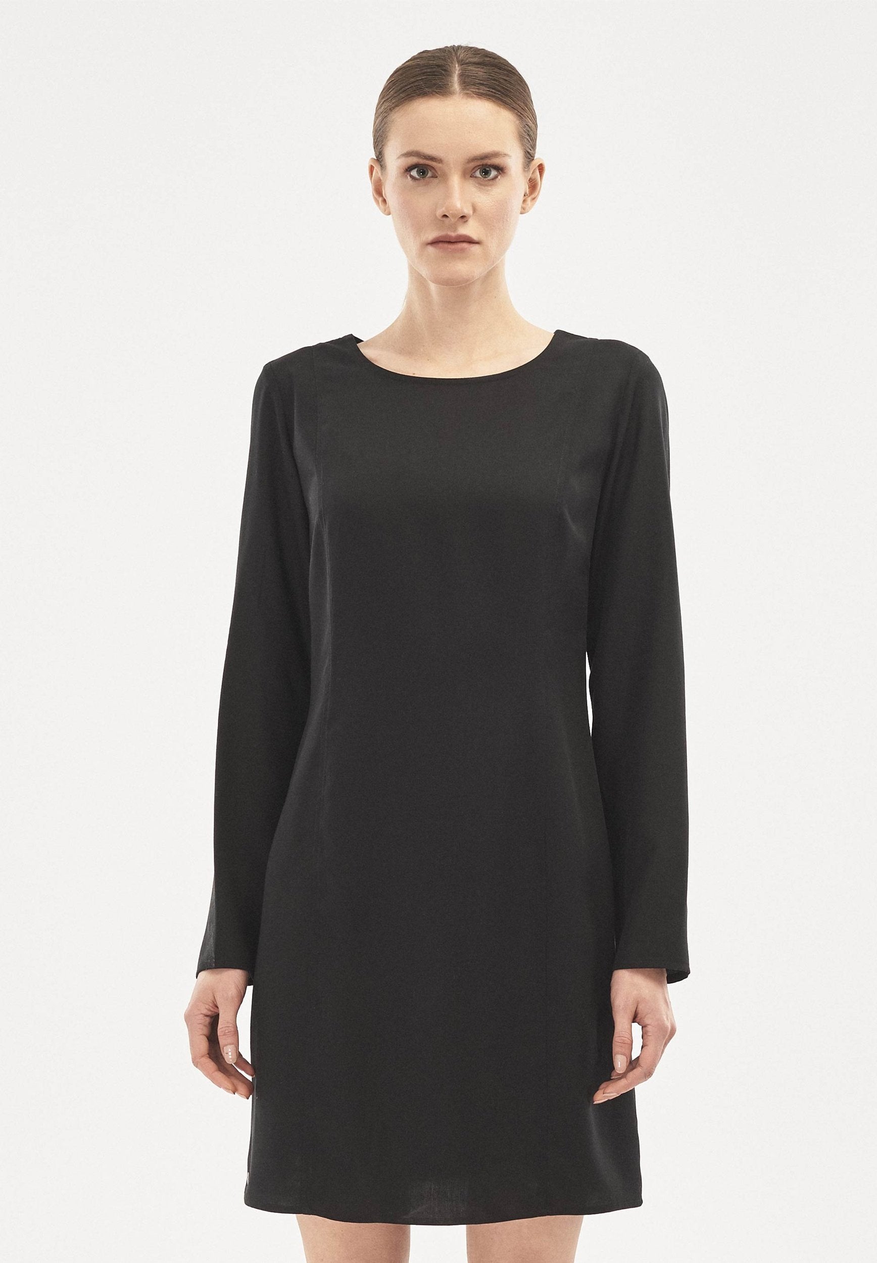 Kleid aus TENCEL™ Lyocell mit U-Boot-Ausschnitt