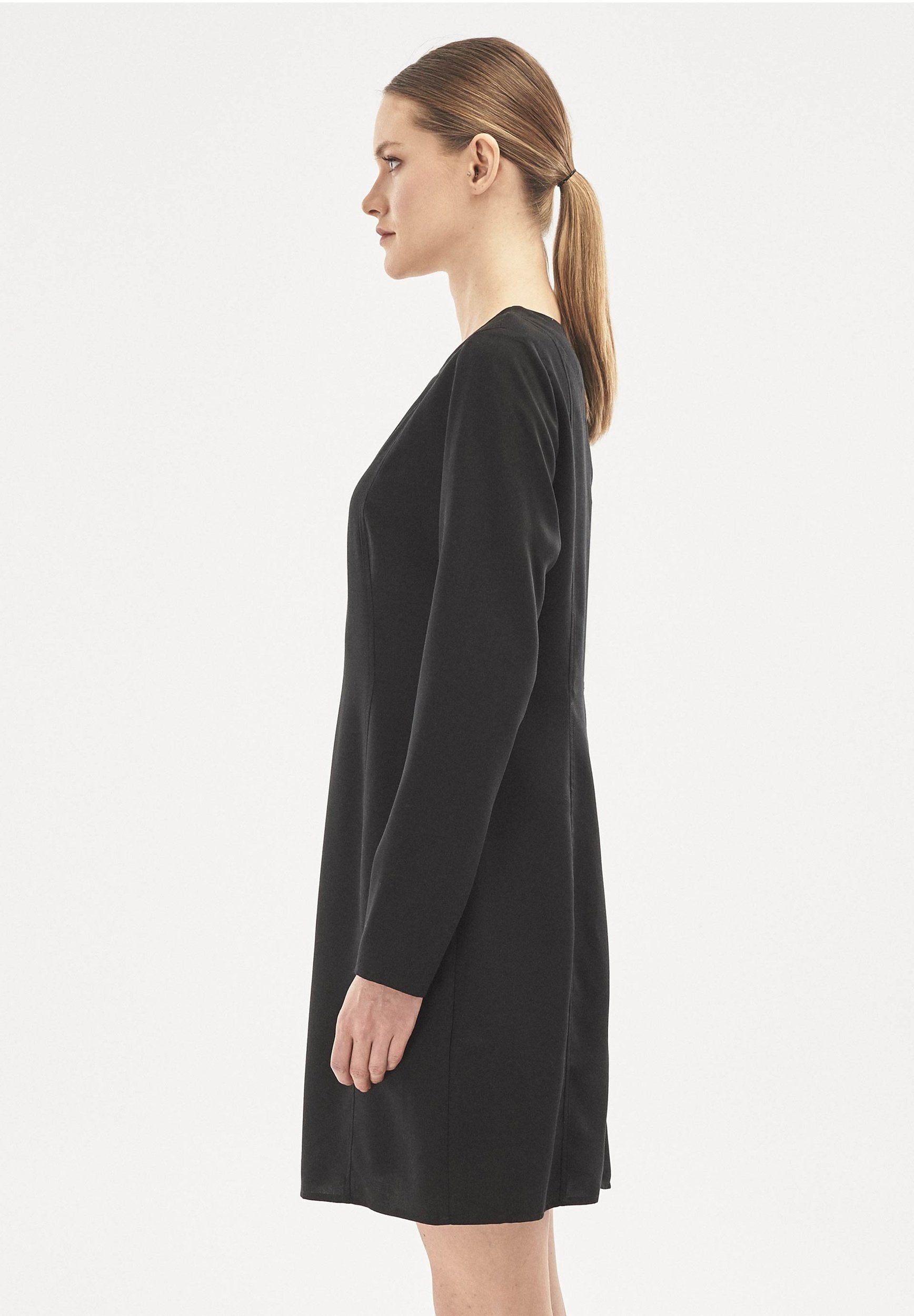 Kleid aus TENCEL™ Lyocell mit U-Boot-Ausschnitt