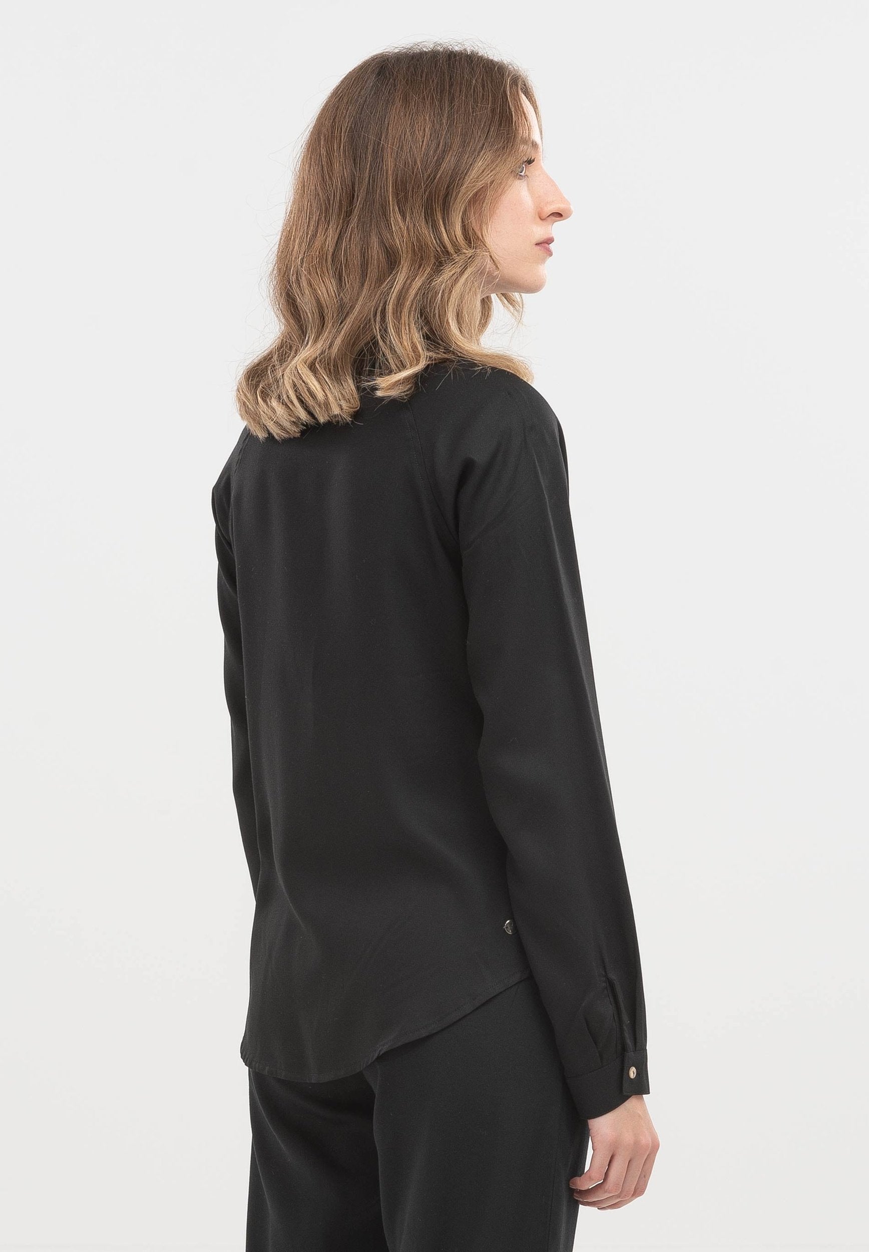 Hemdbluse aus TENCEL™ Lyocellmit Raglanärmeln