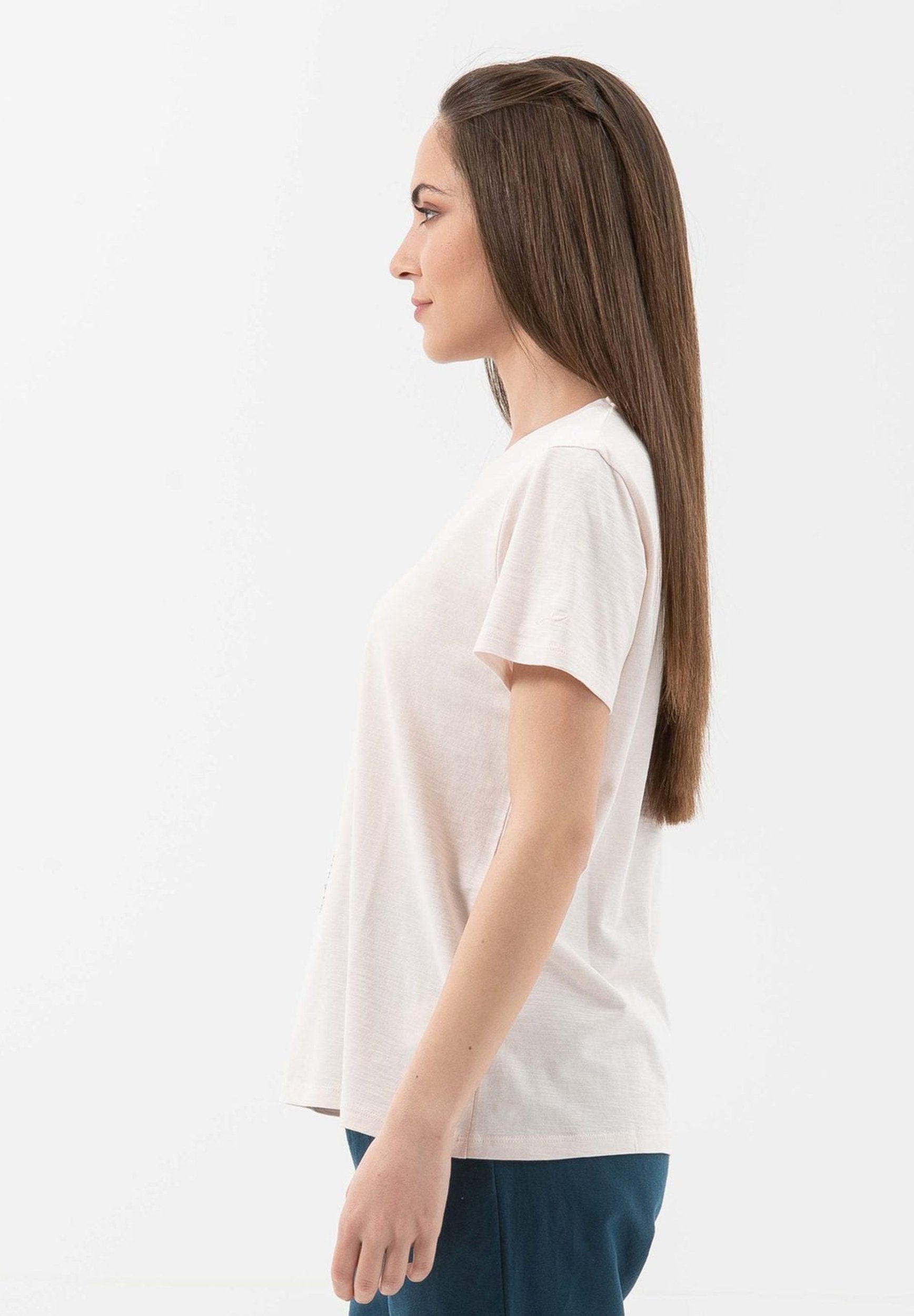 T-Shirt aus Bio-Baumwolle mit Blume-Print