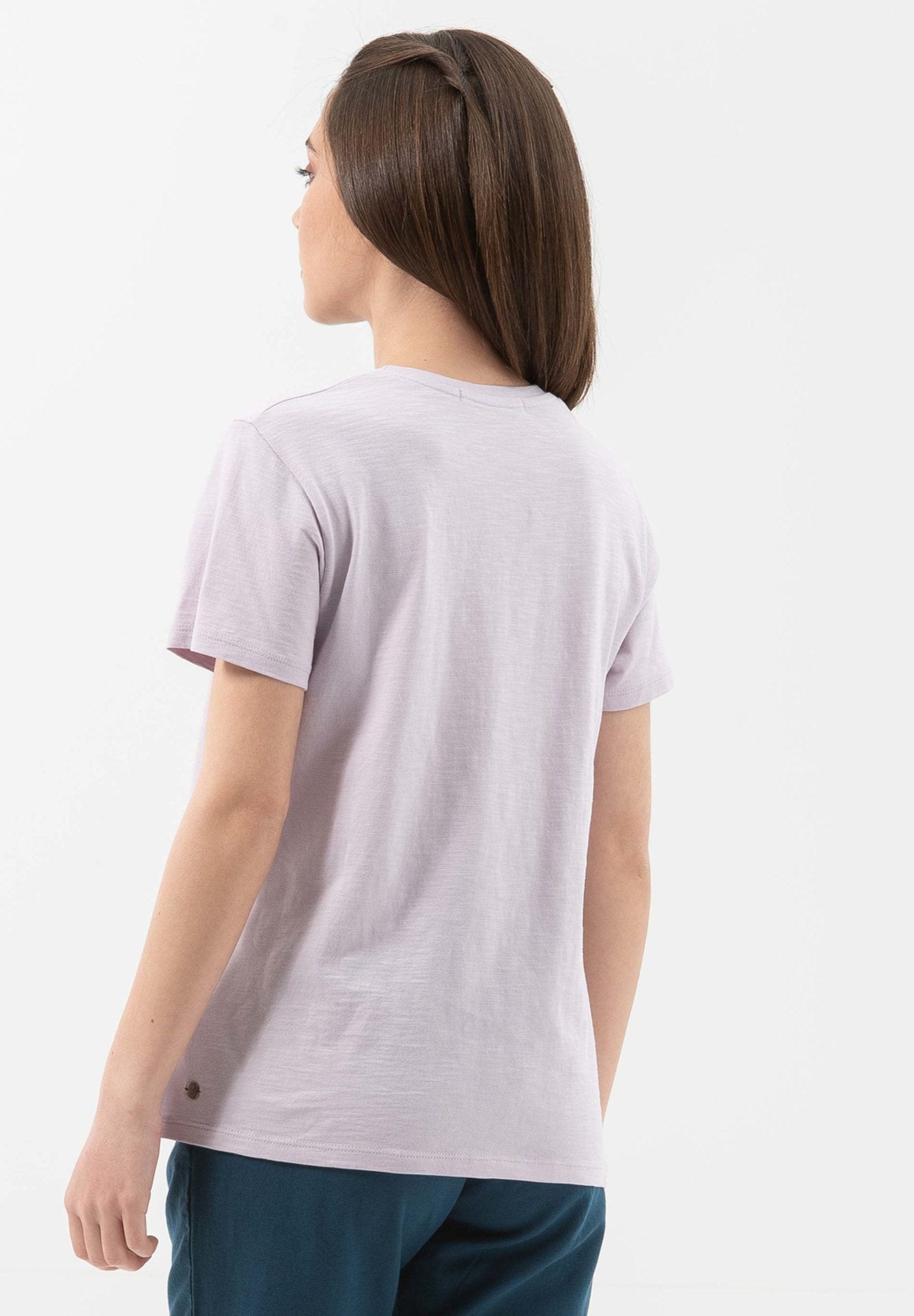 T-Shirt aus Bio-Baumwolle mit V-Ausschnitt