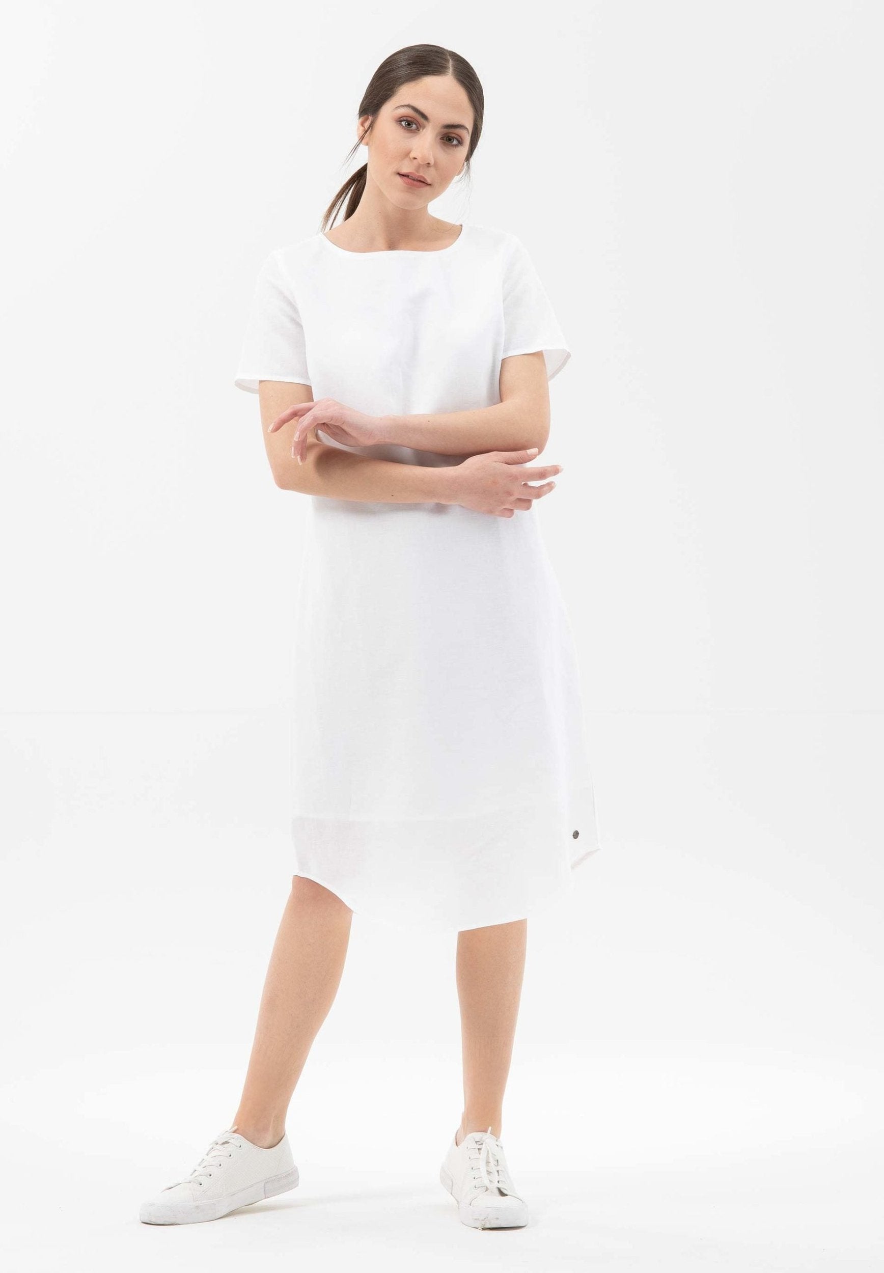 Kleid aus Leinen mit Bio-Baumwolle