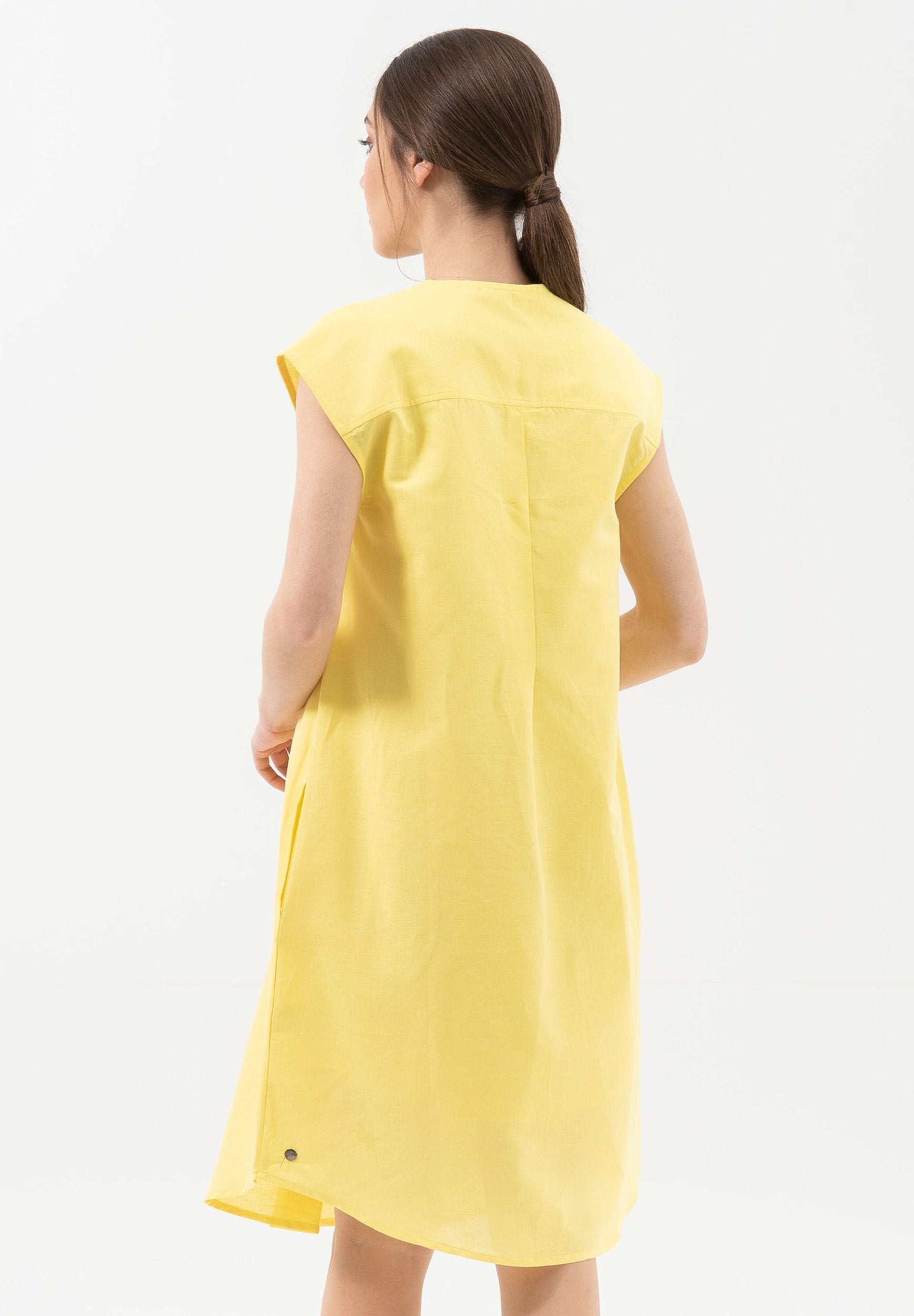 Kleid aus Leinen mit Bio-Baumwolle