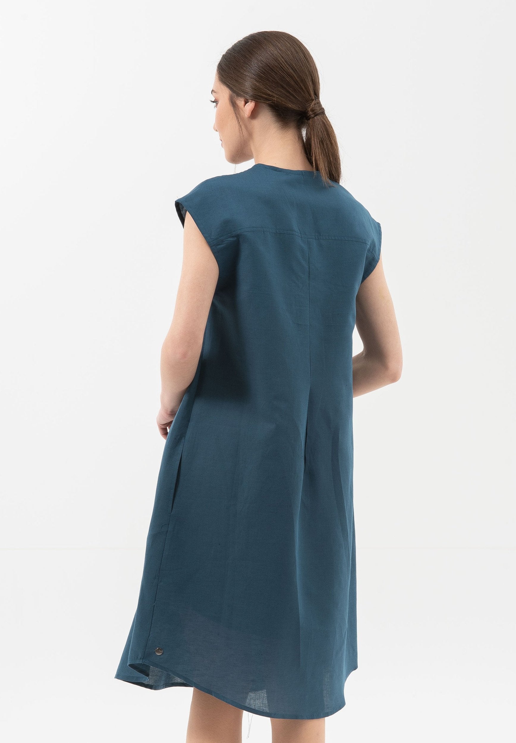 Kleid aus Leinen mit Bio-Baumwolle
