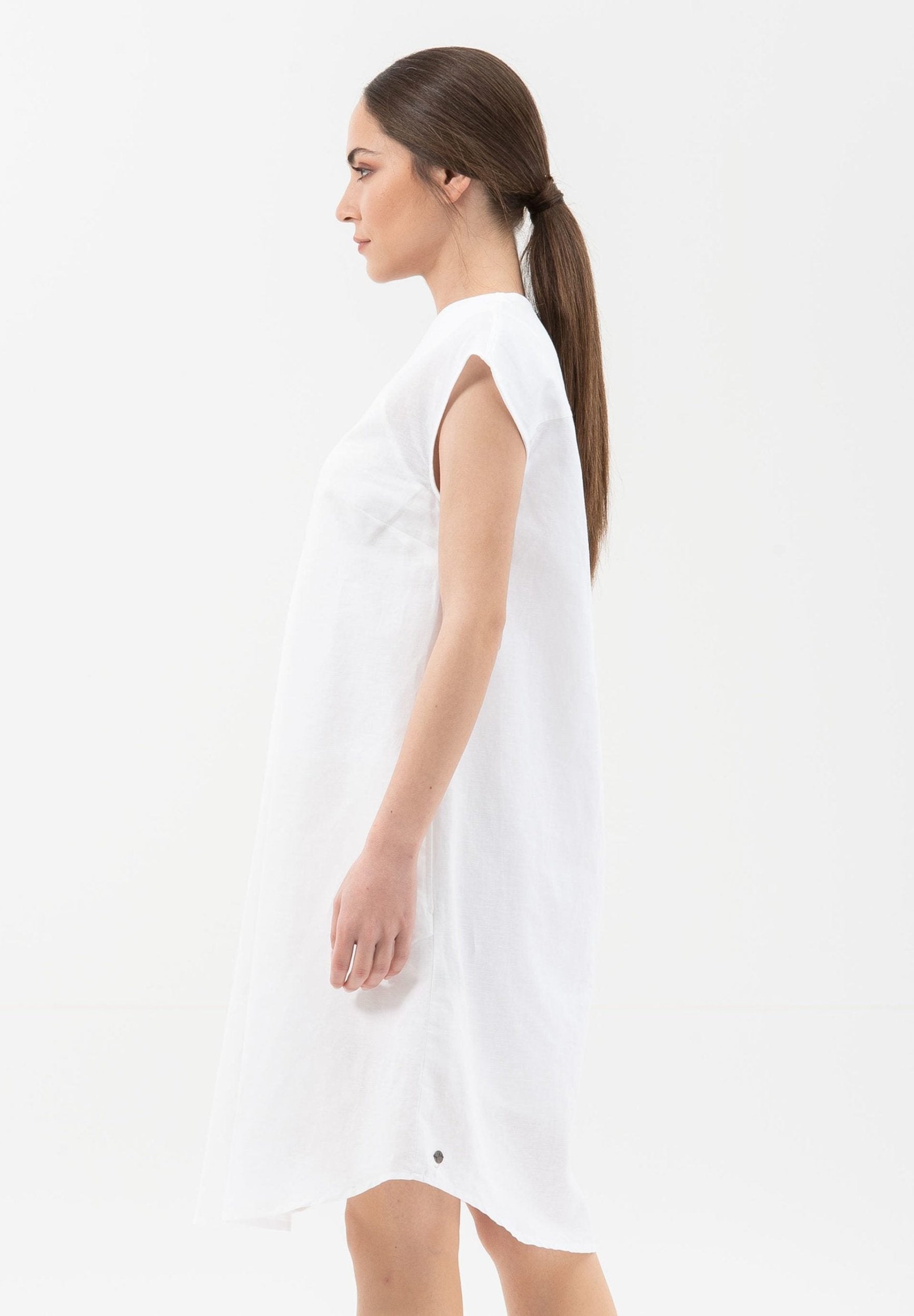 Kleid aus Leinen mit Bio-Baumwolle