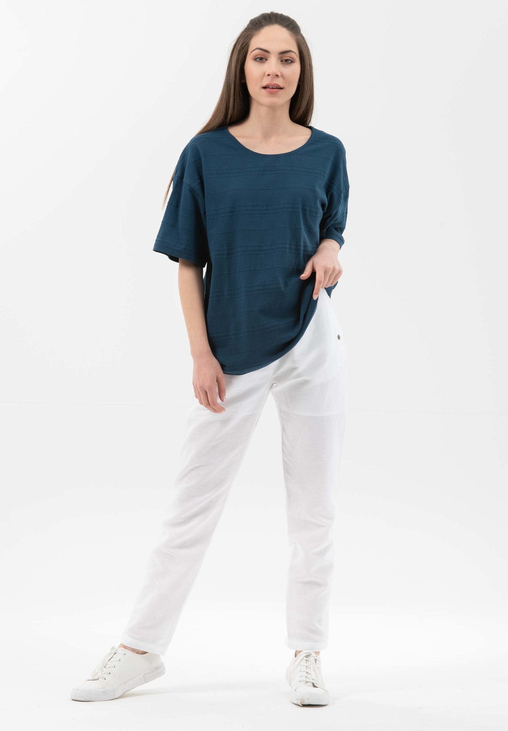 T-Shirt aus Bio-Baumwolle mit halblangen Ärmeln