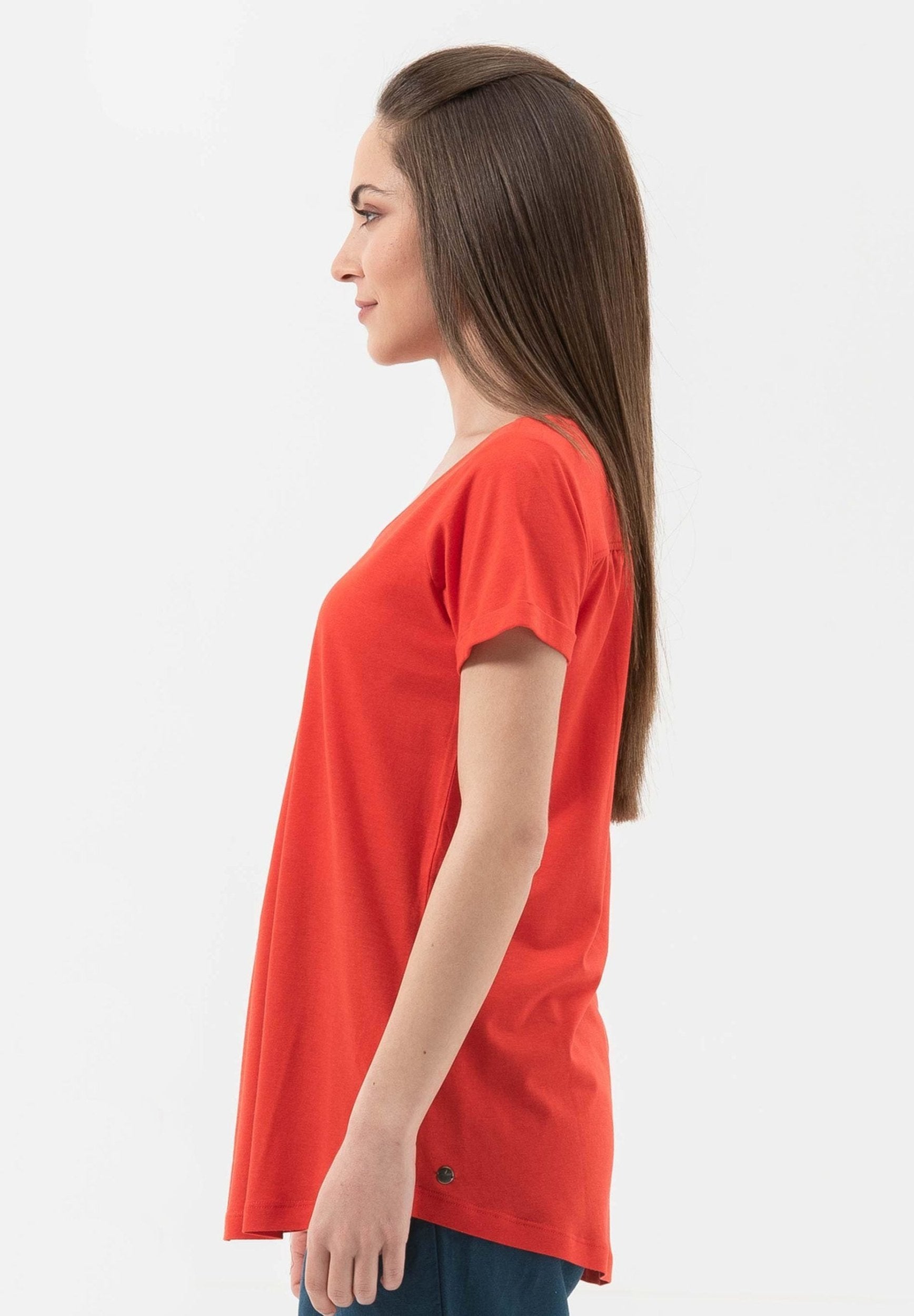 T-Shirt aus TENCEL™ Lyocell- Bio-Baumwolle-Mix