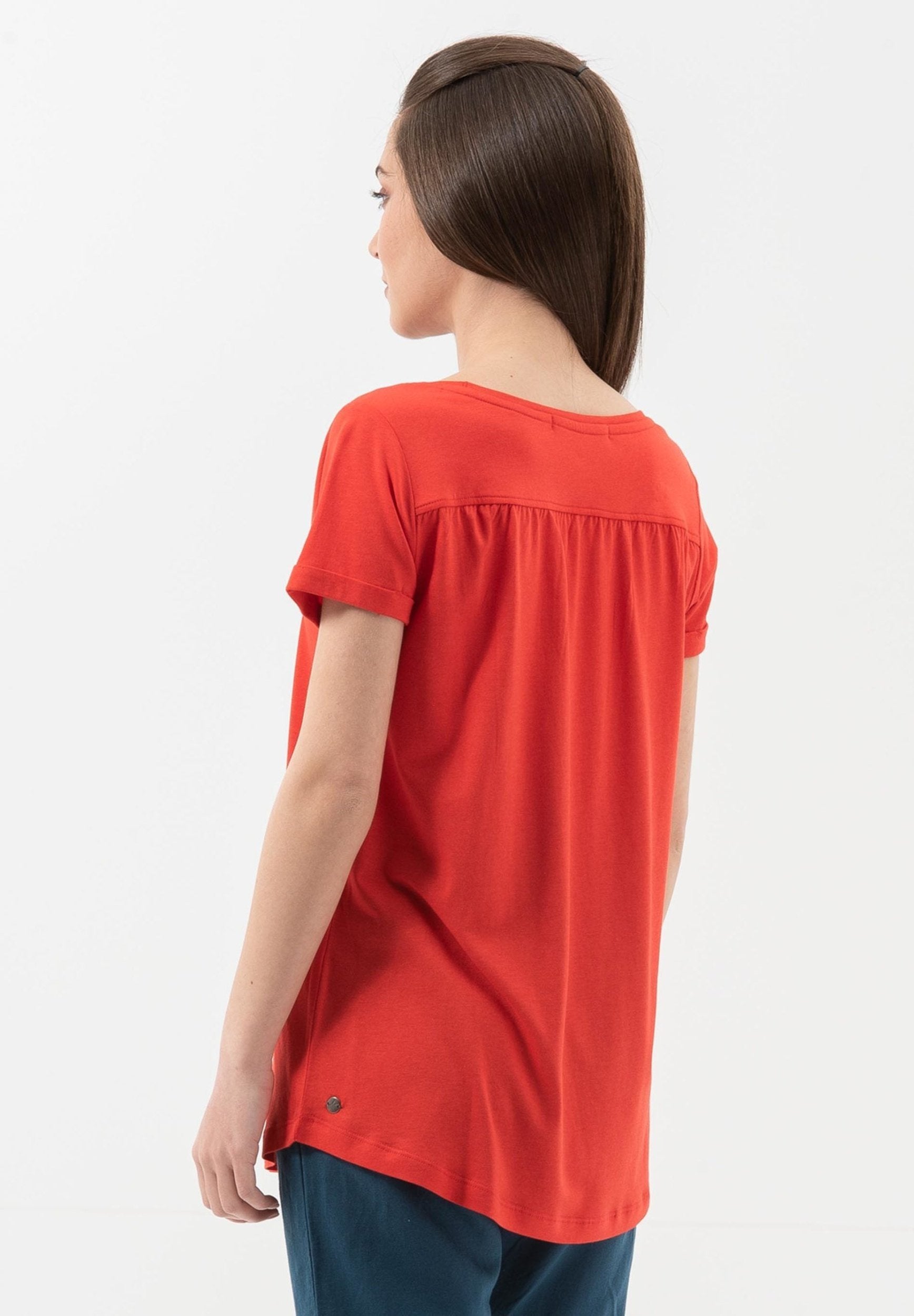 T-Shirt aus TENCEL™ Lyocell- Bio-Baumwolle-Mix