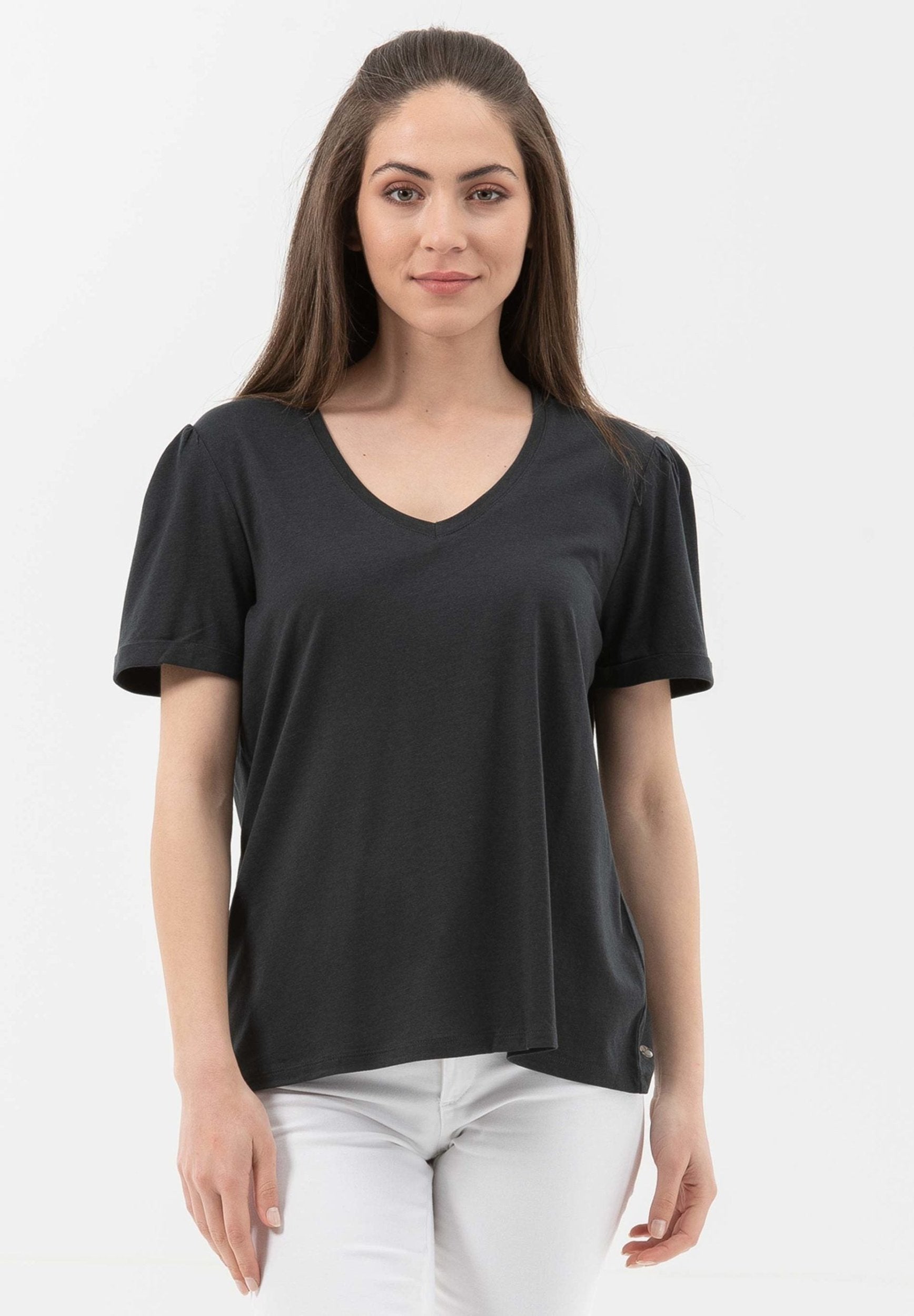 T-Shirt aus TENCEL™ Lyocell- Bio-Baumwolle-Mix | Nachhaltige Damenmode