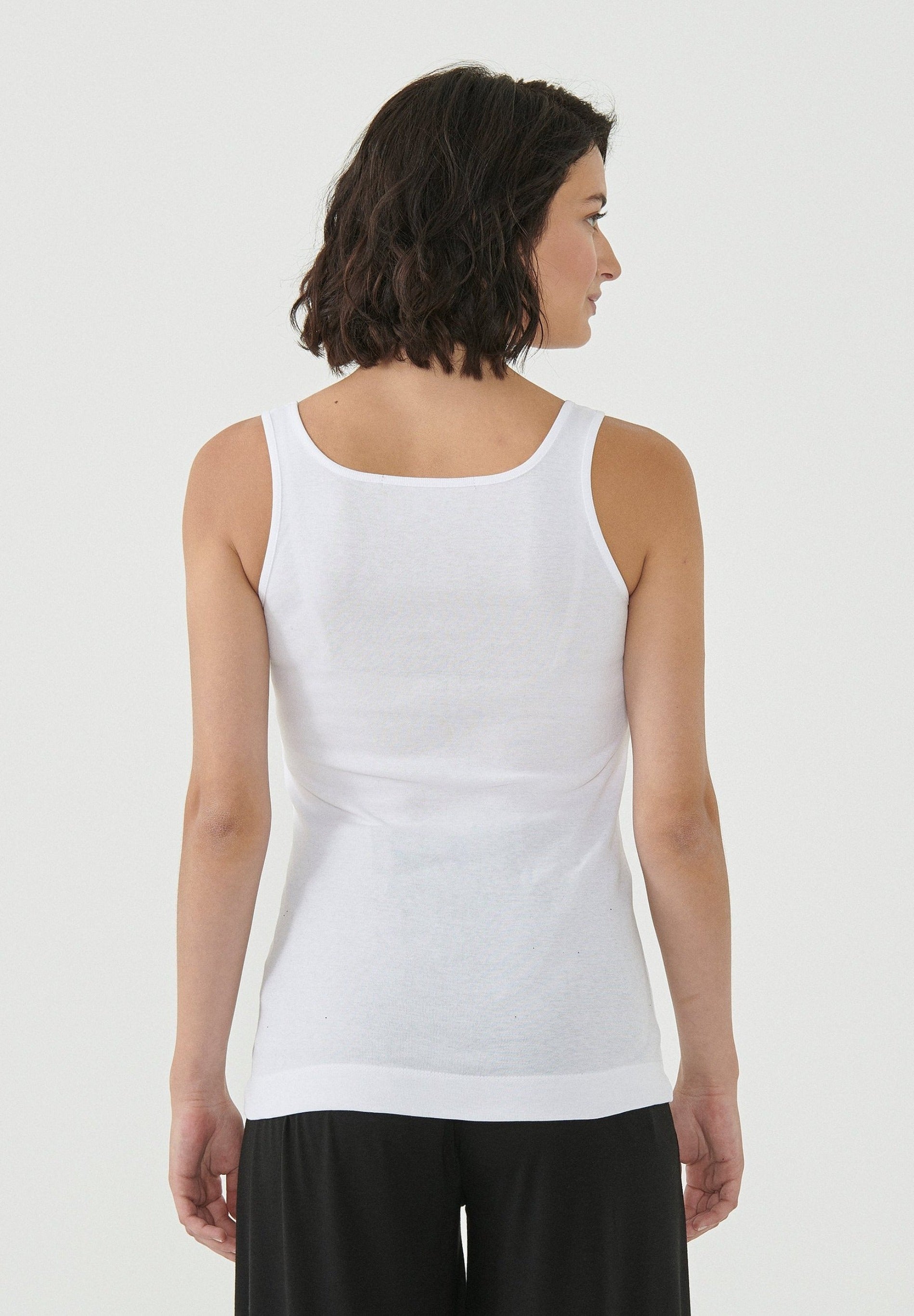 Geripptes Top aus Bio-Baumwolle