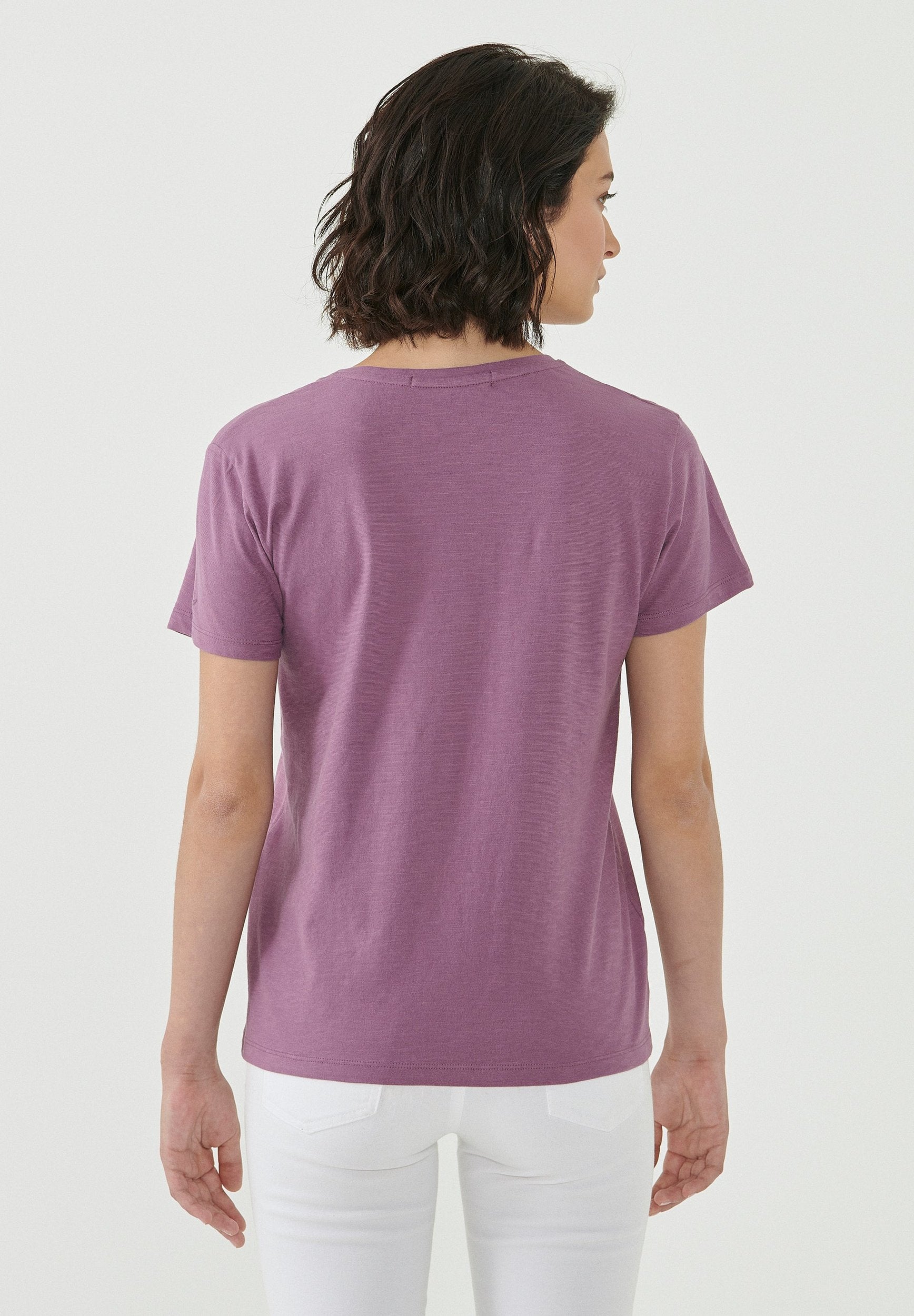 T-Shirt aus Bio-Baumwolle mit Orangen-Print