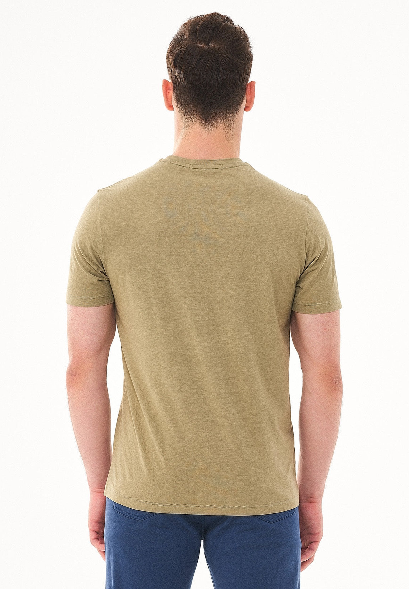 T-Shirt aus Bio-Baumwolle mit Kamera-Print