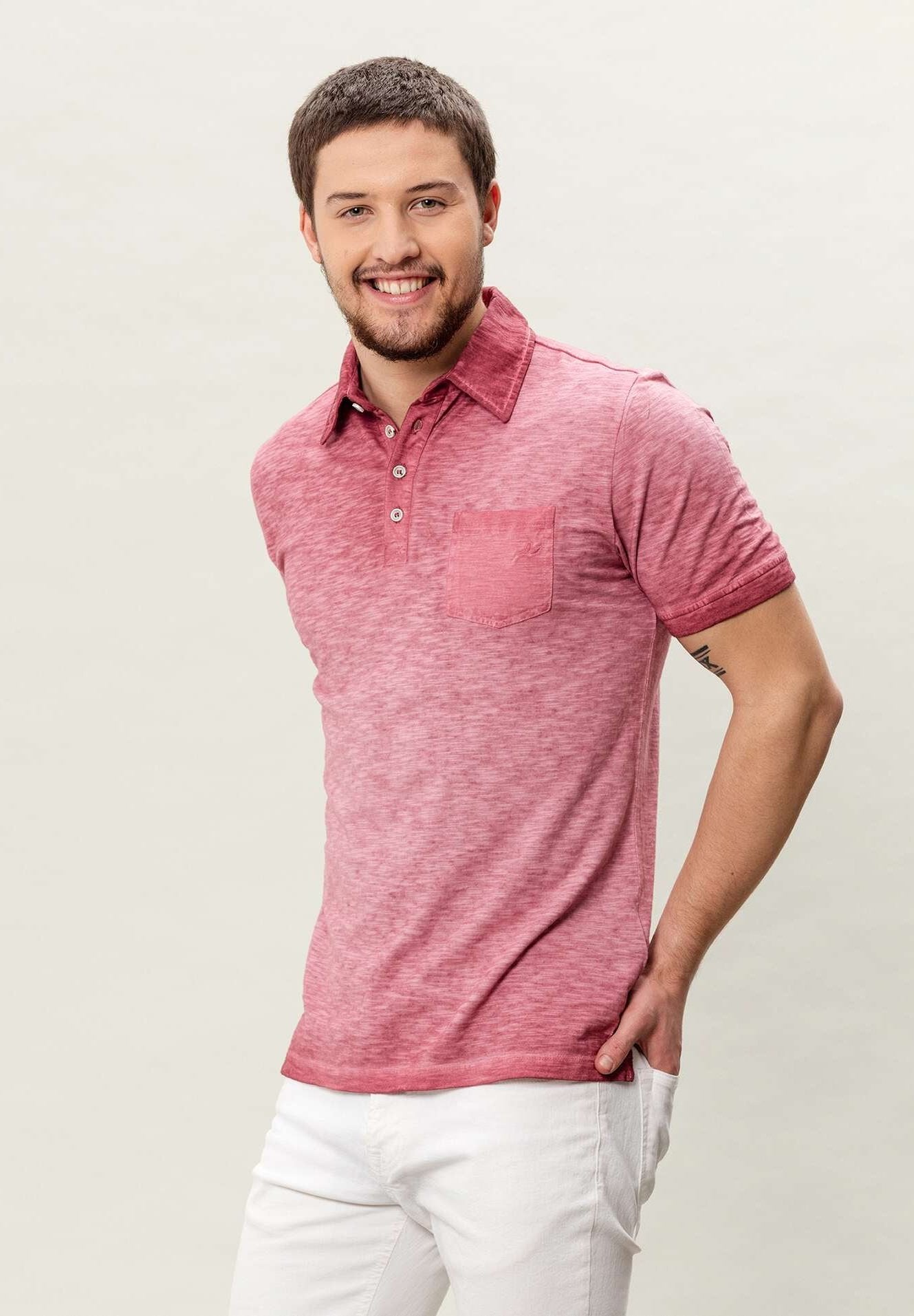 Garment Dyed Poloshirt aus Bio-Baumwolle