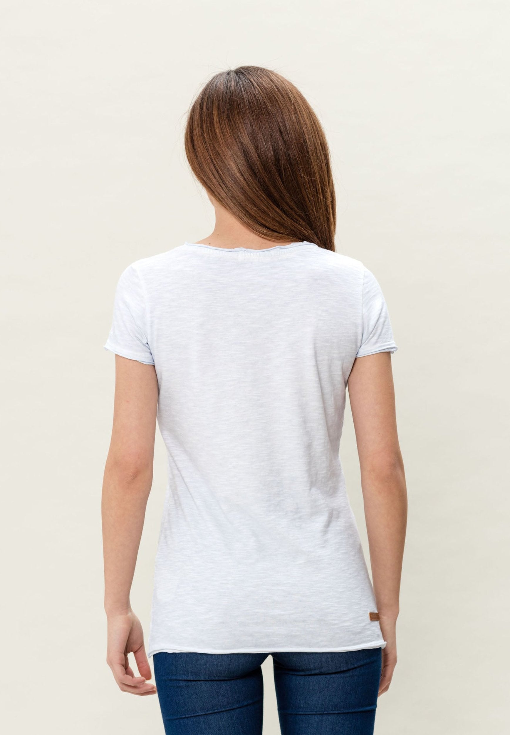 T-Shirt aus Bio-Baumwolle in Cold-Dye-Effekt